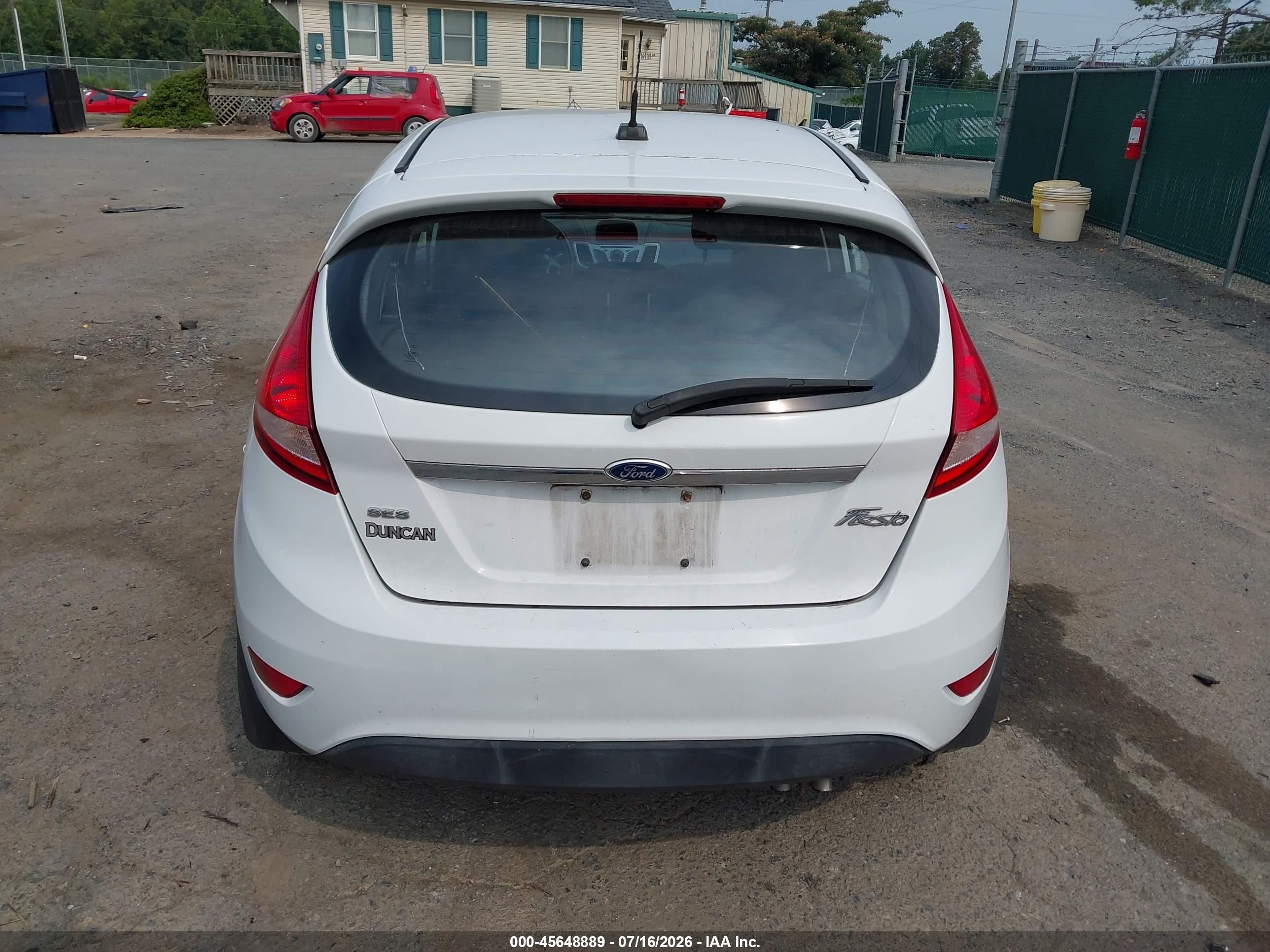 2011 Ford Fiesta Ses White vin: 3FADP4FJ1BM171009