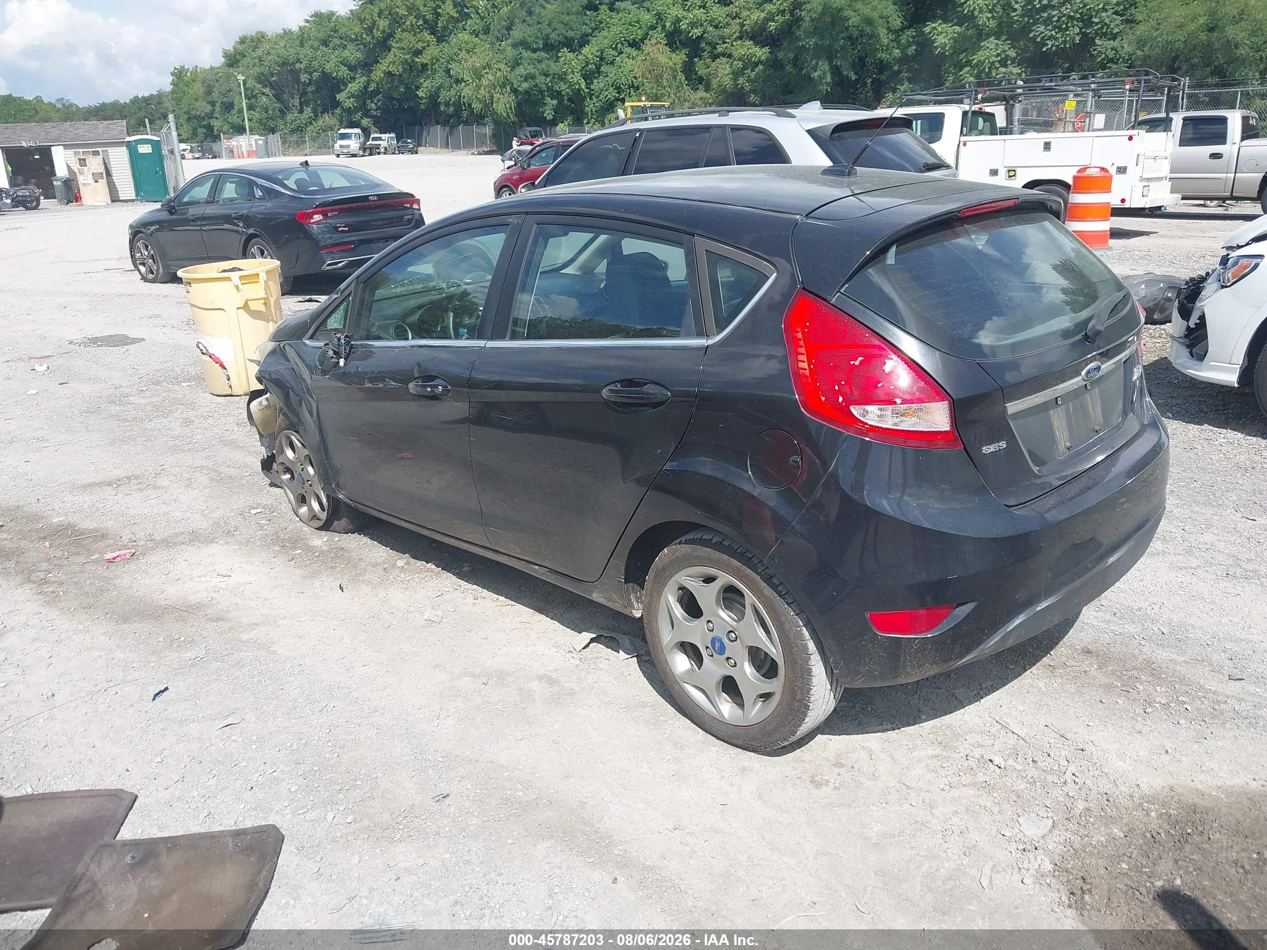 2012 Ford Fiesta Ses Черный vin: 3FADP4FJ1CM145172