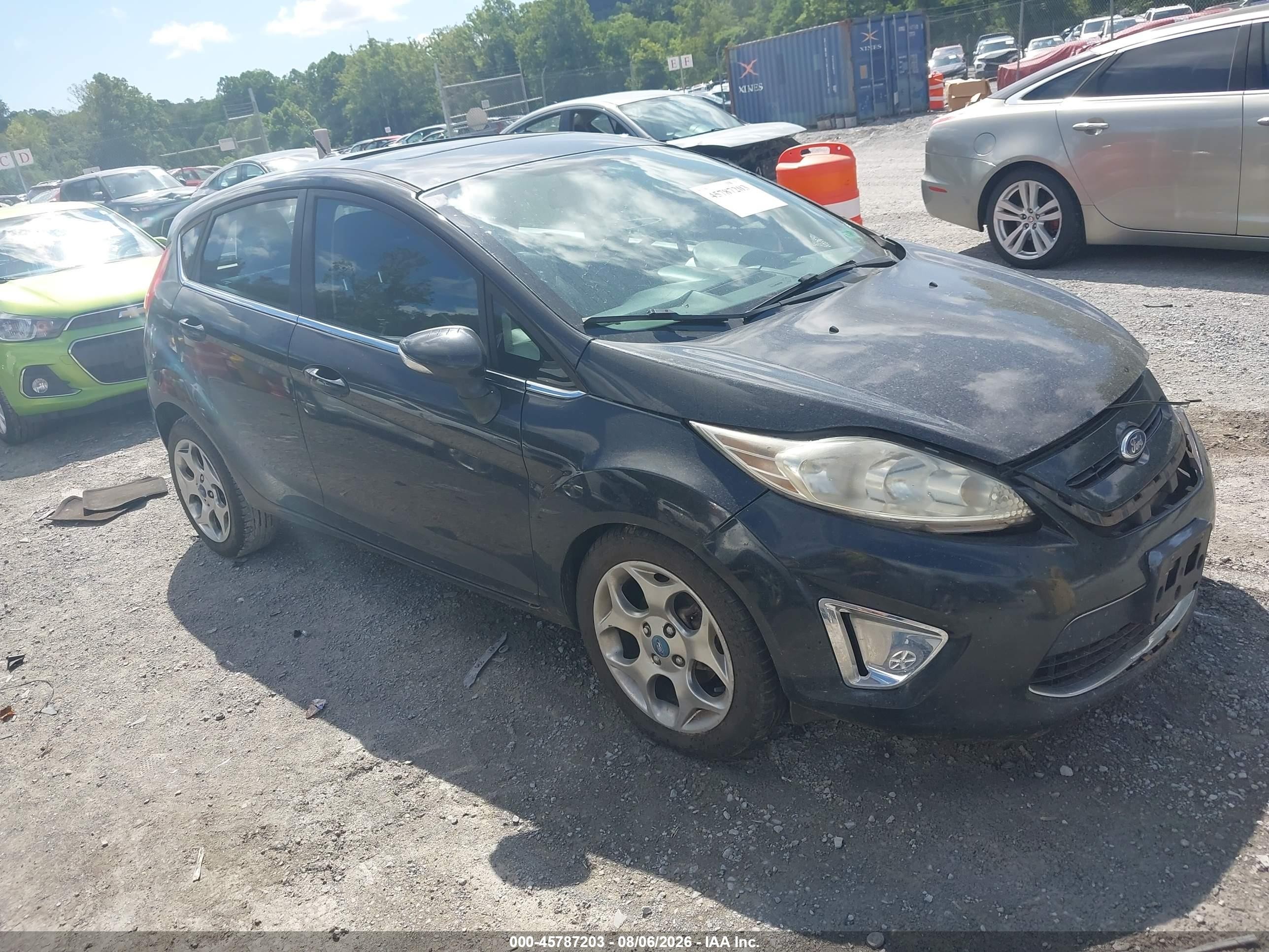 2012 Ford Fiesta Ses Черный vin: 3FADP4FJ1CM145172