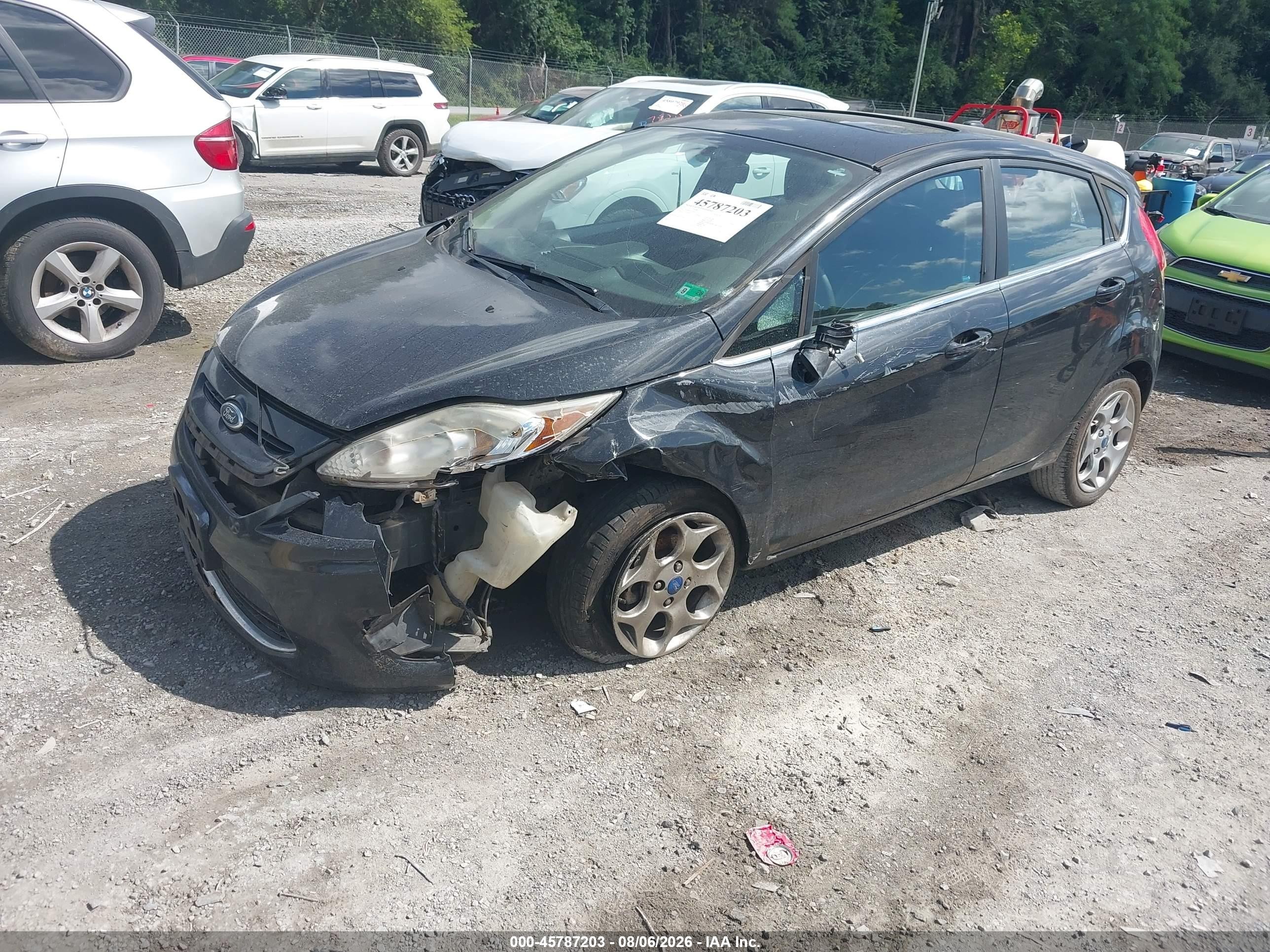 2012 Ford Fiesta Ses Черный vin: 3FADP4FJ1CM145172