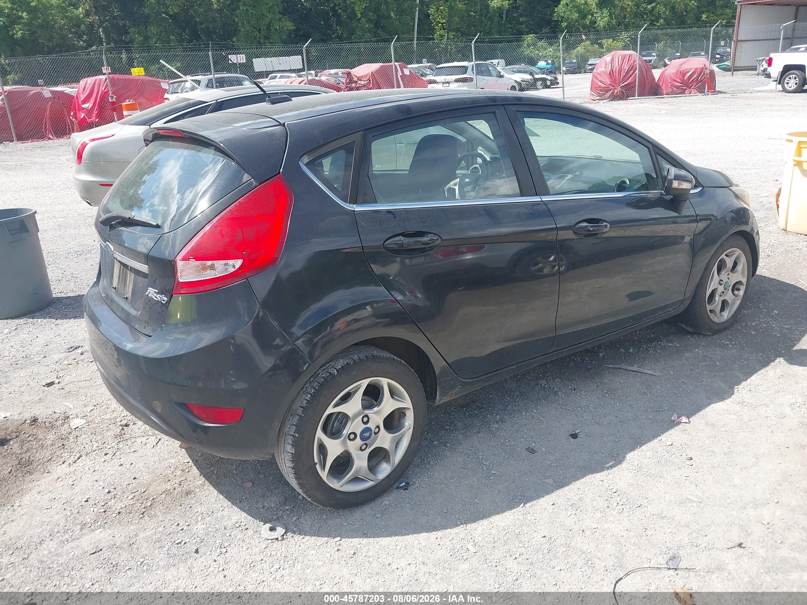 2012 Ford Fiesta Ses Черный vin: 3FADP4FJ1CM145172