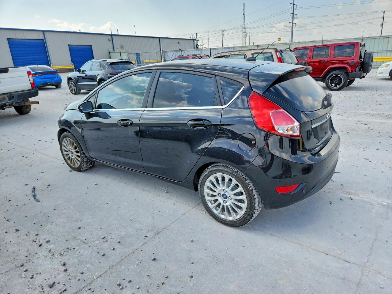2014 Ford Fiesta Titanium Черный vin: 3FADP4FJ1EM110697