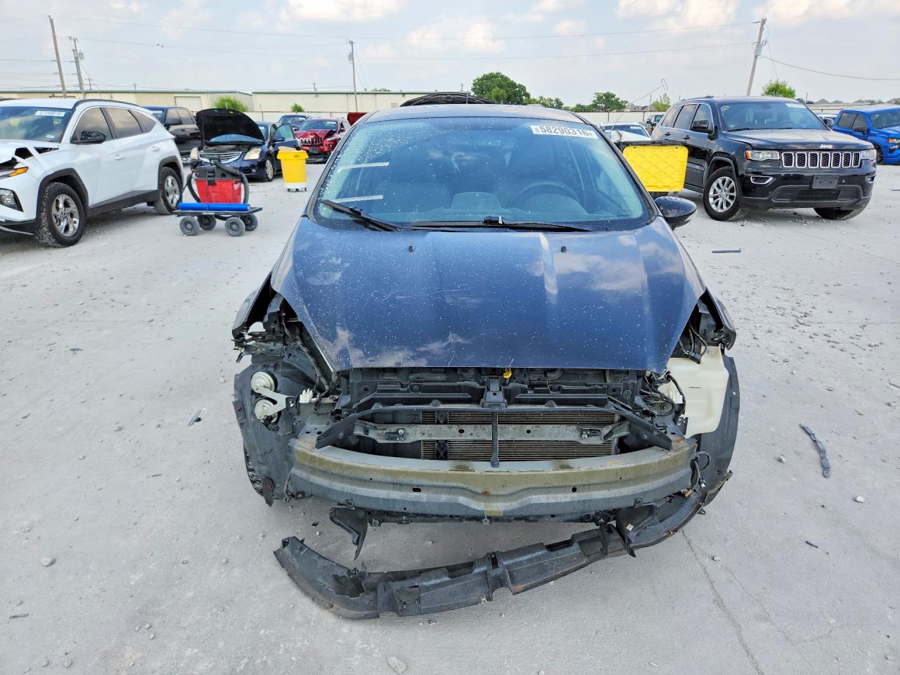 2014 Ford Fiesta Titanium Черный vin: 3FADP4FJ1EM110697
