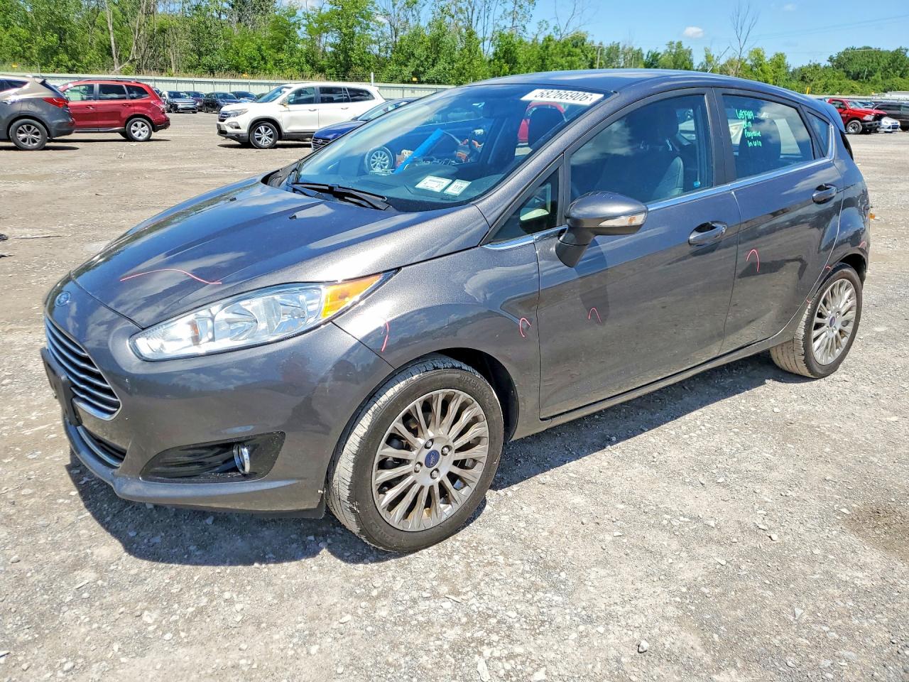 2016 Ford Fiesta Titanium Gray vin: 3FADP4FJ1GM188335