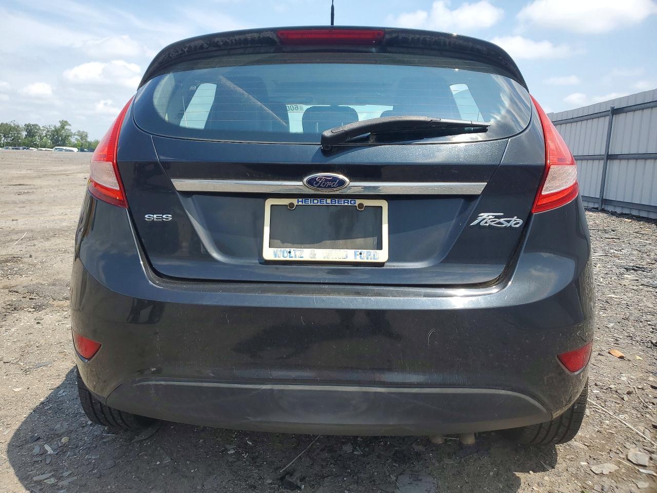 2011 Ford Fiesta Ses Black vin: 3FADP4FJ2BM134471