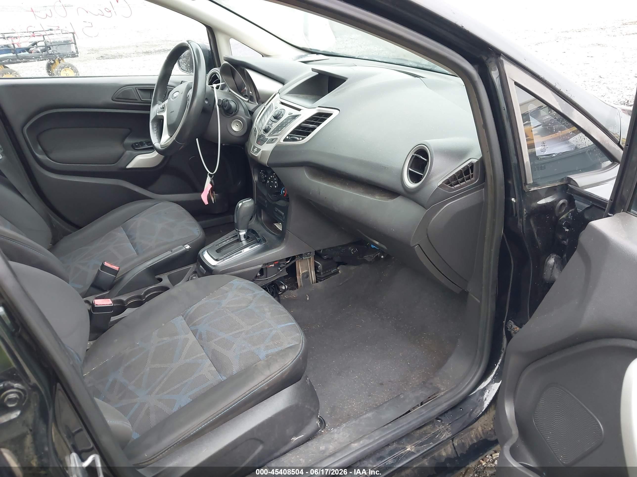 2012 Ford Fiesta Ses Black vin: 3FADP4FJ2CM137209