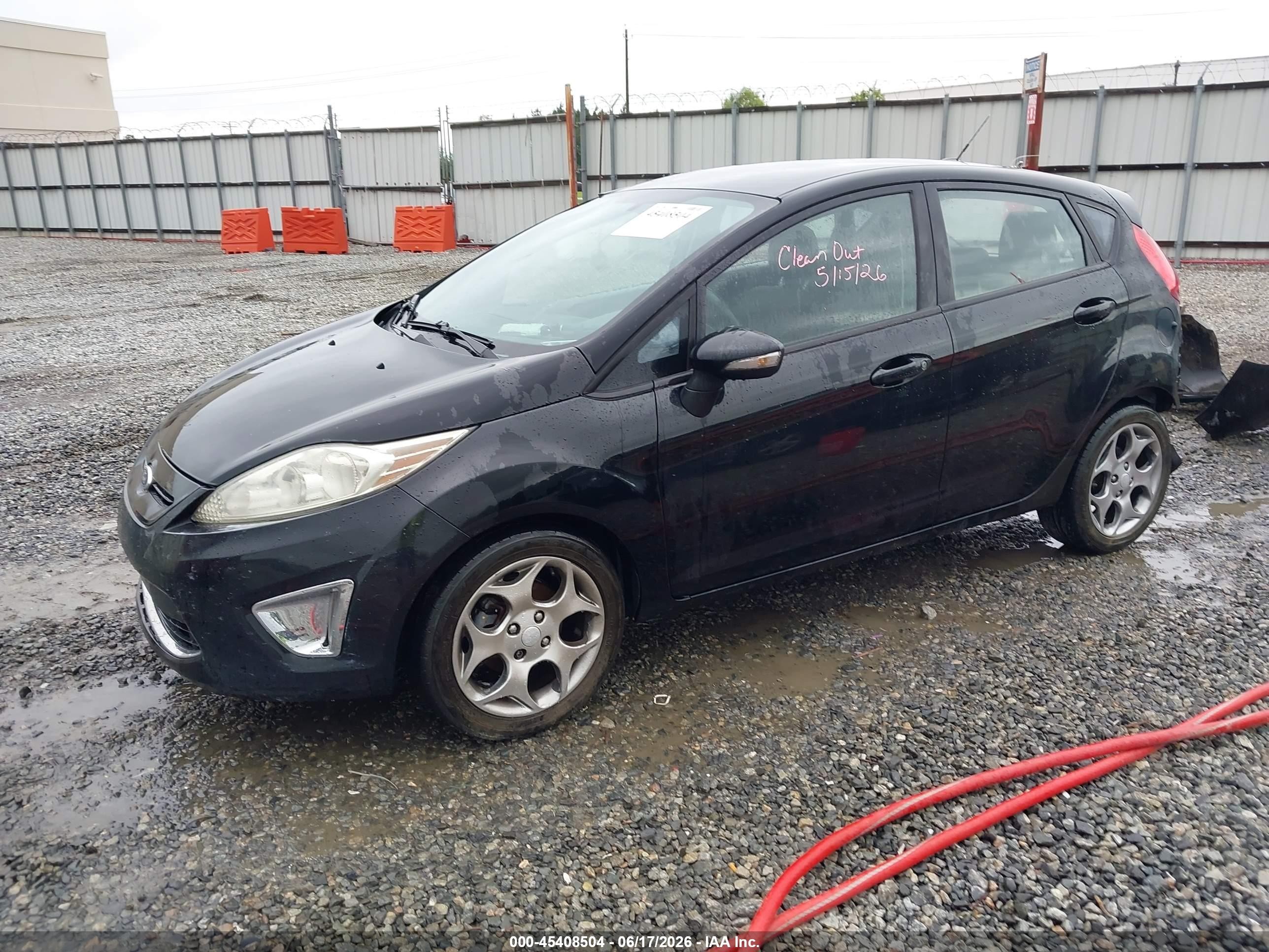 2012 Ford Fiesta Ses Black vin: 3FADP4FJ2CM137209