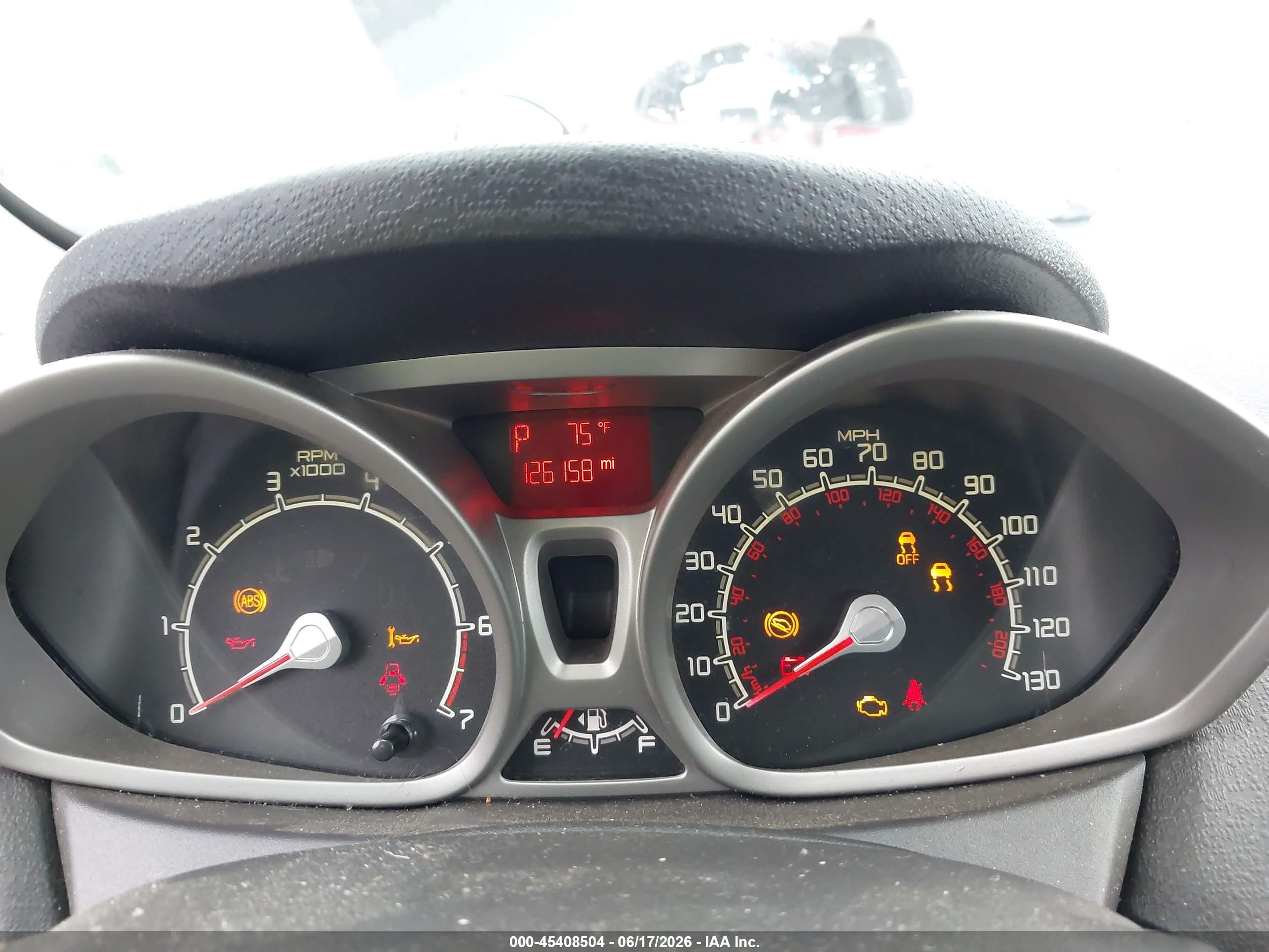2012 Ford Fiesta Ses Black vin: 3FADP4FJ2CM137209