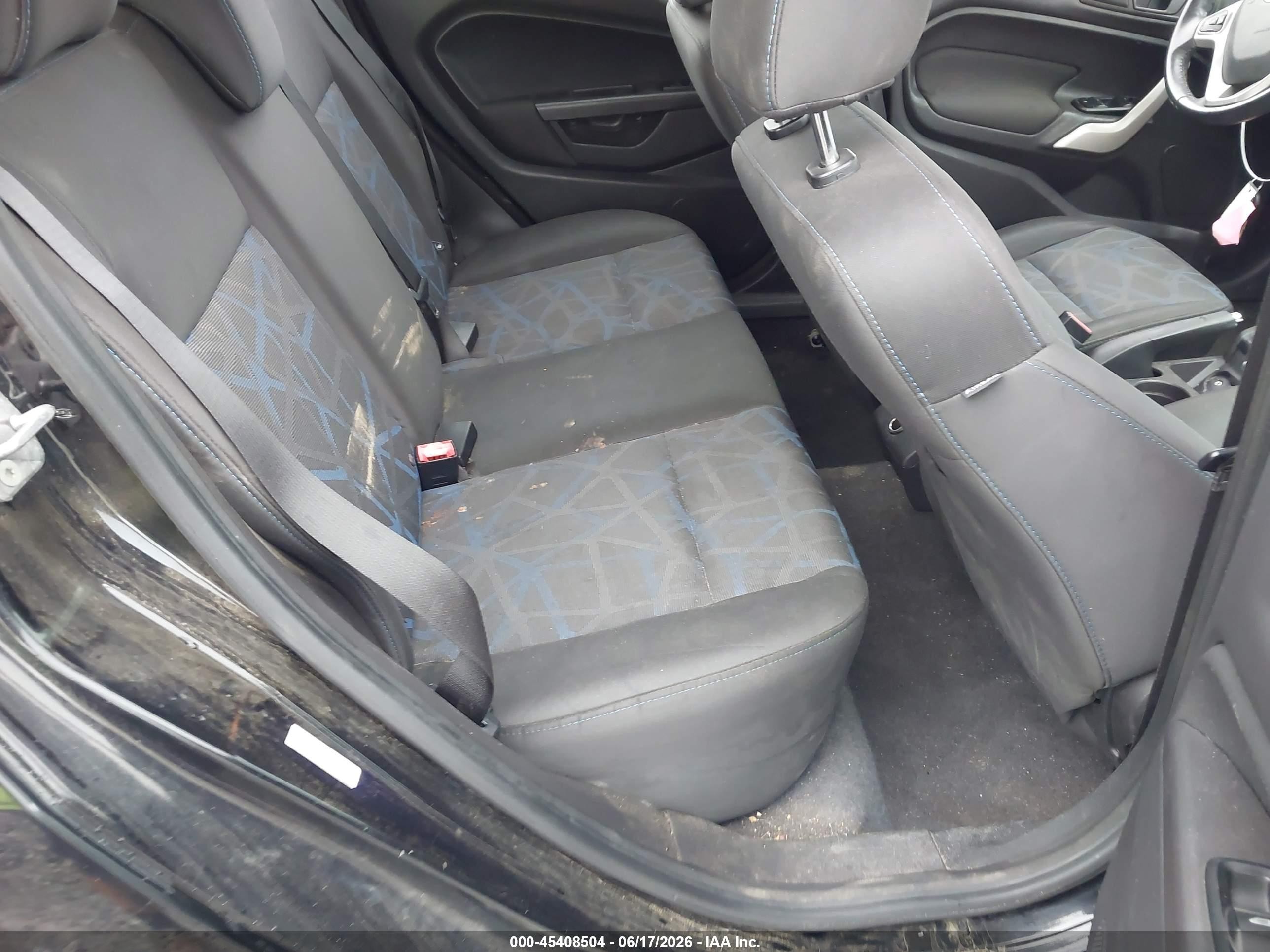 2012 Ford Fiesta Ses Black vin: 3FADP4FJ2CM137209