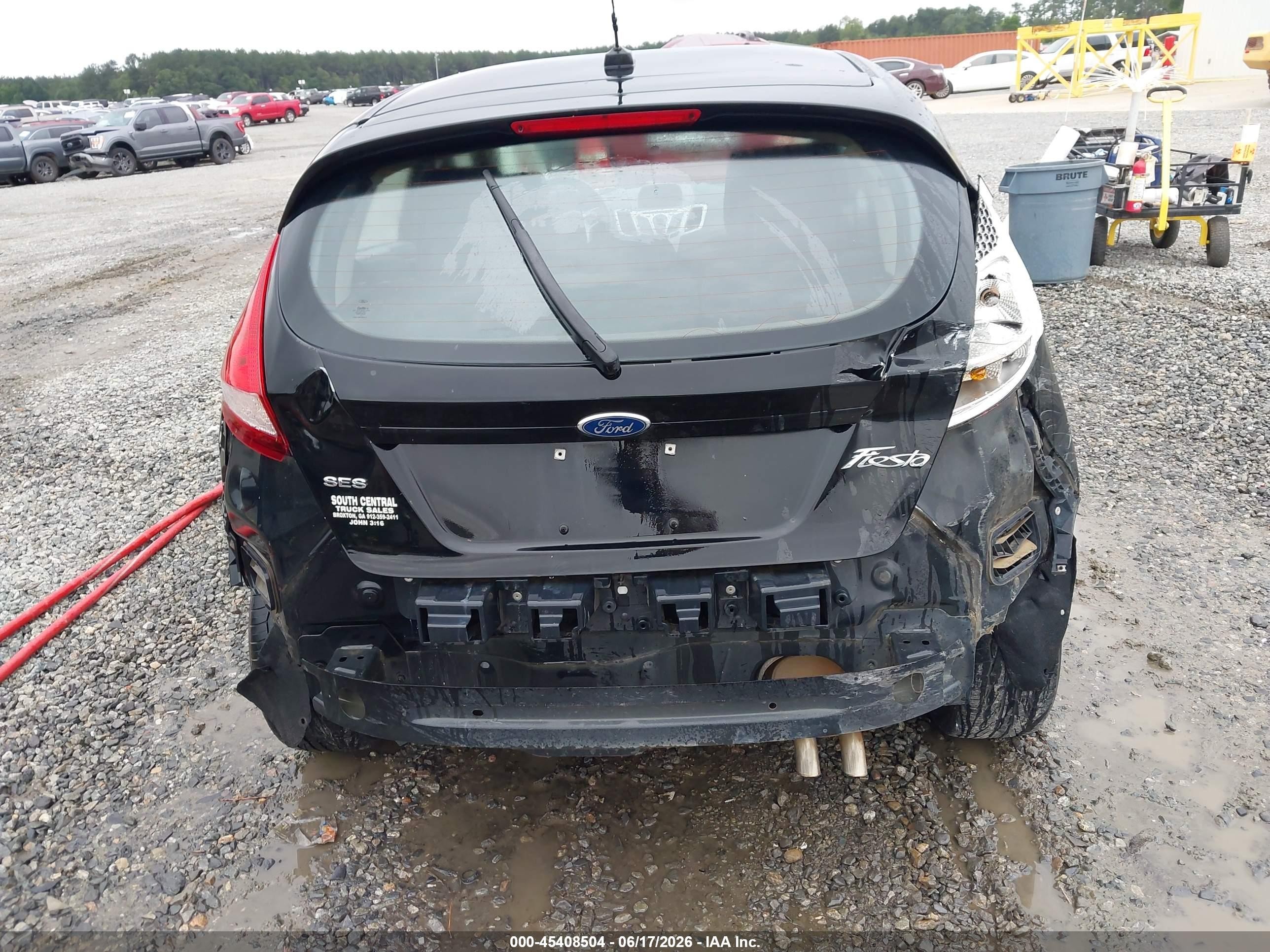 2012 Ford Fiesta Ses Black vin: 3FADP4FJ2CM137209