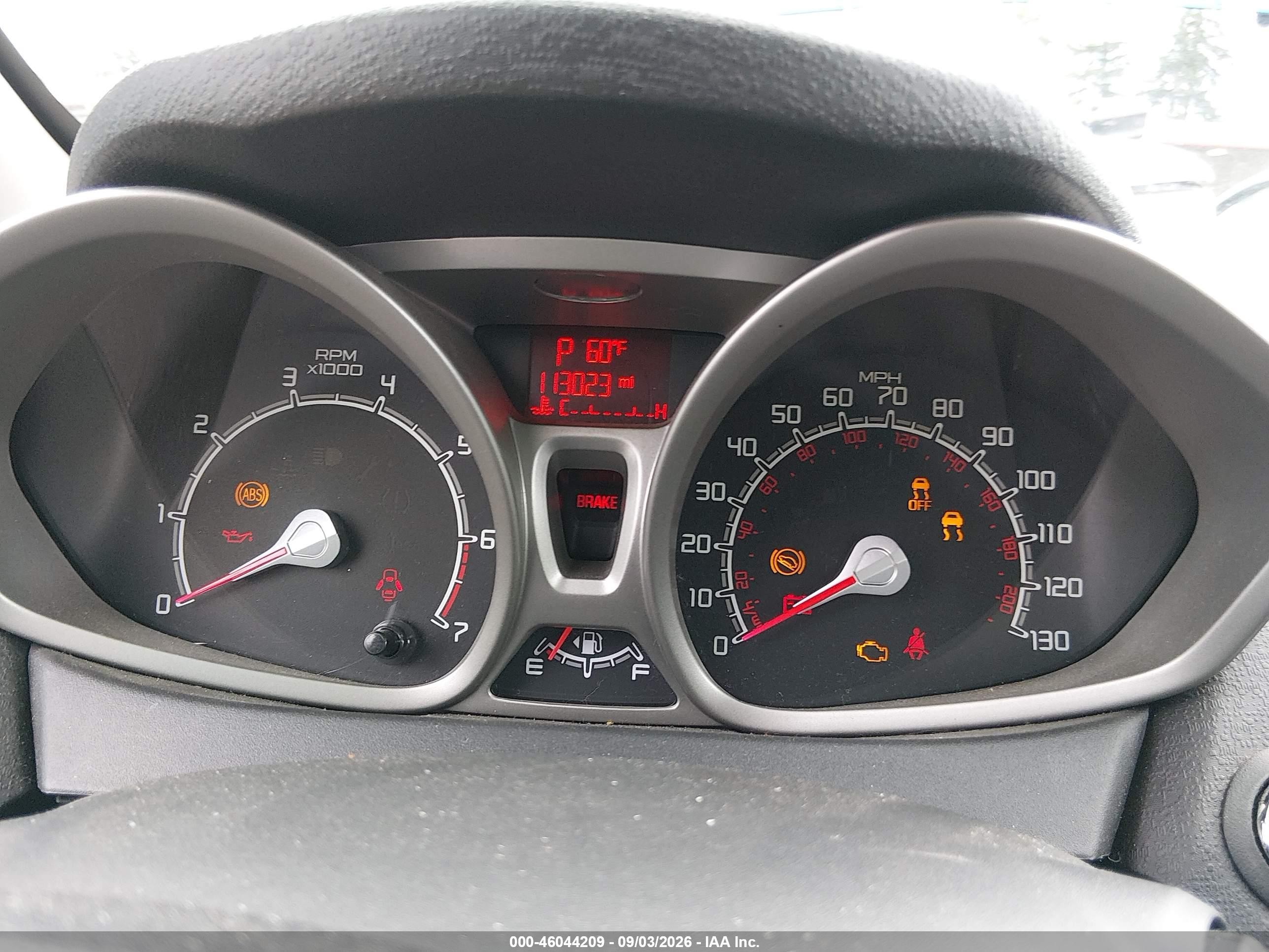 2013 Ford Fiesta Titanium Синий vin: 3FADP4FJ2DM205767