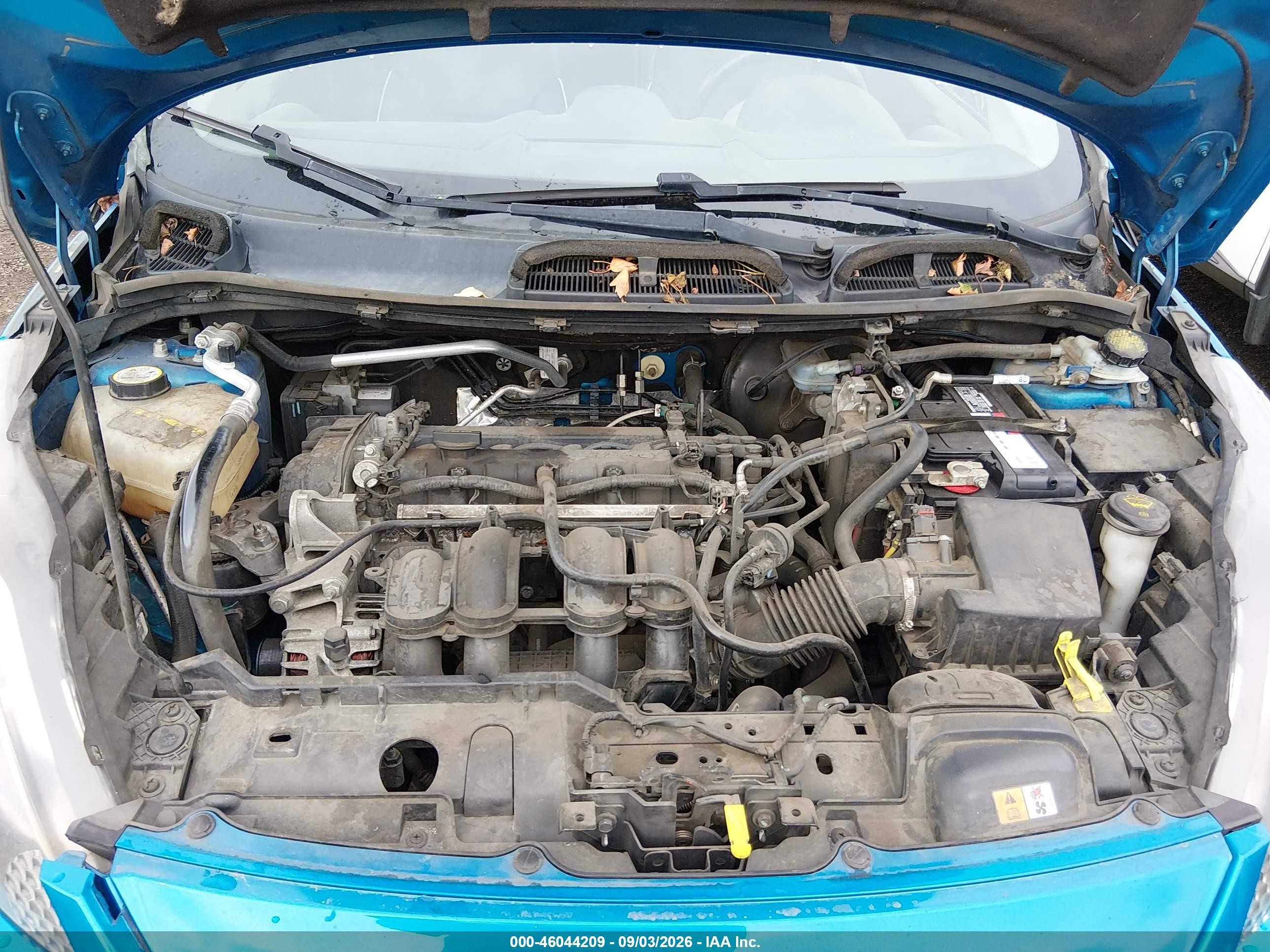 2013 Ford Fiesta Titanium Синий vin: 3FADP4FJ2DM205767