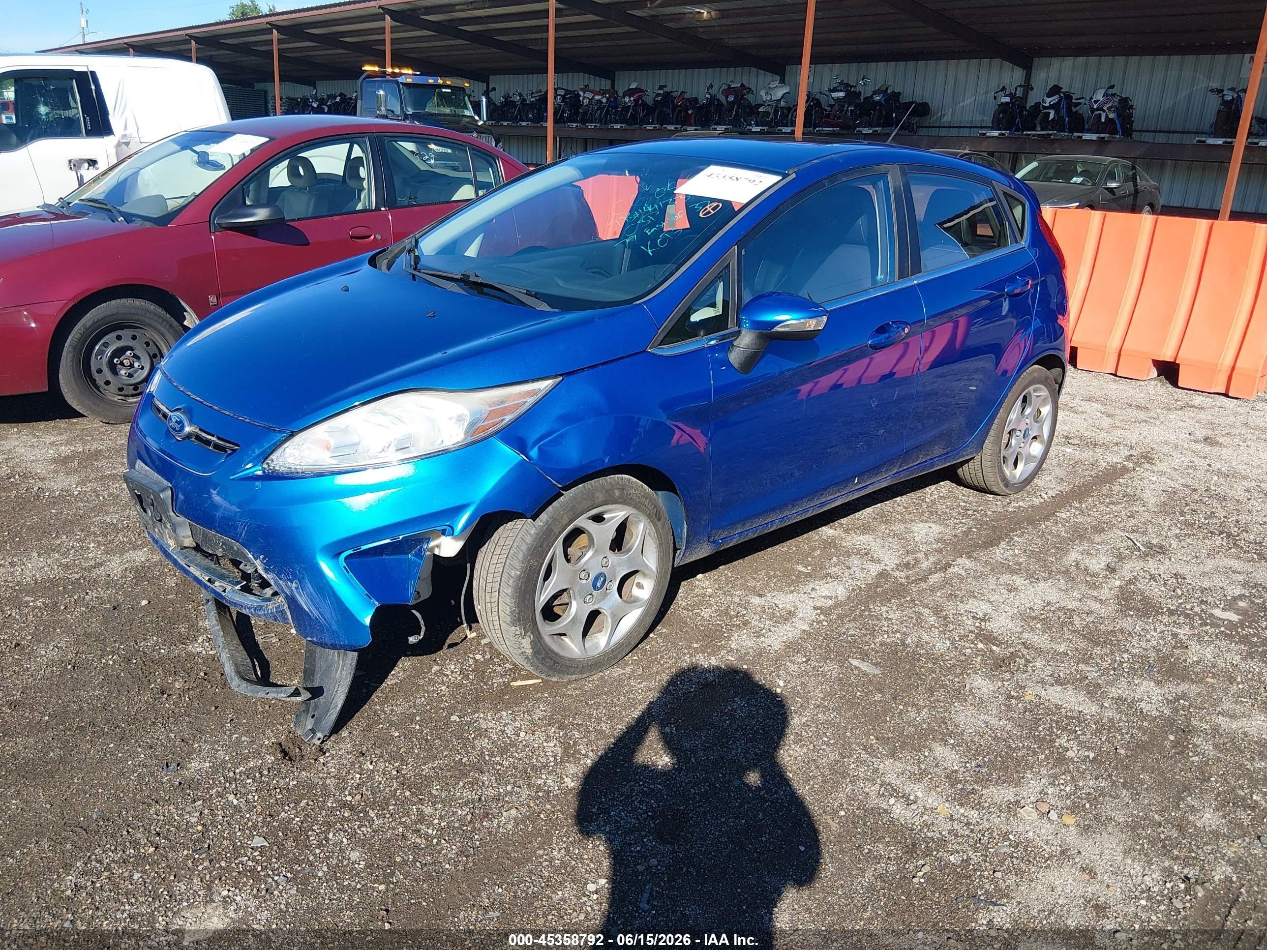 2011 Ford Fiesta Ses Blue vin: 3FADP4FJ3BM125763