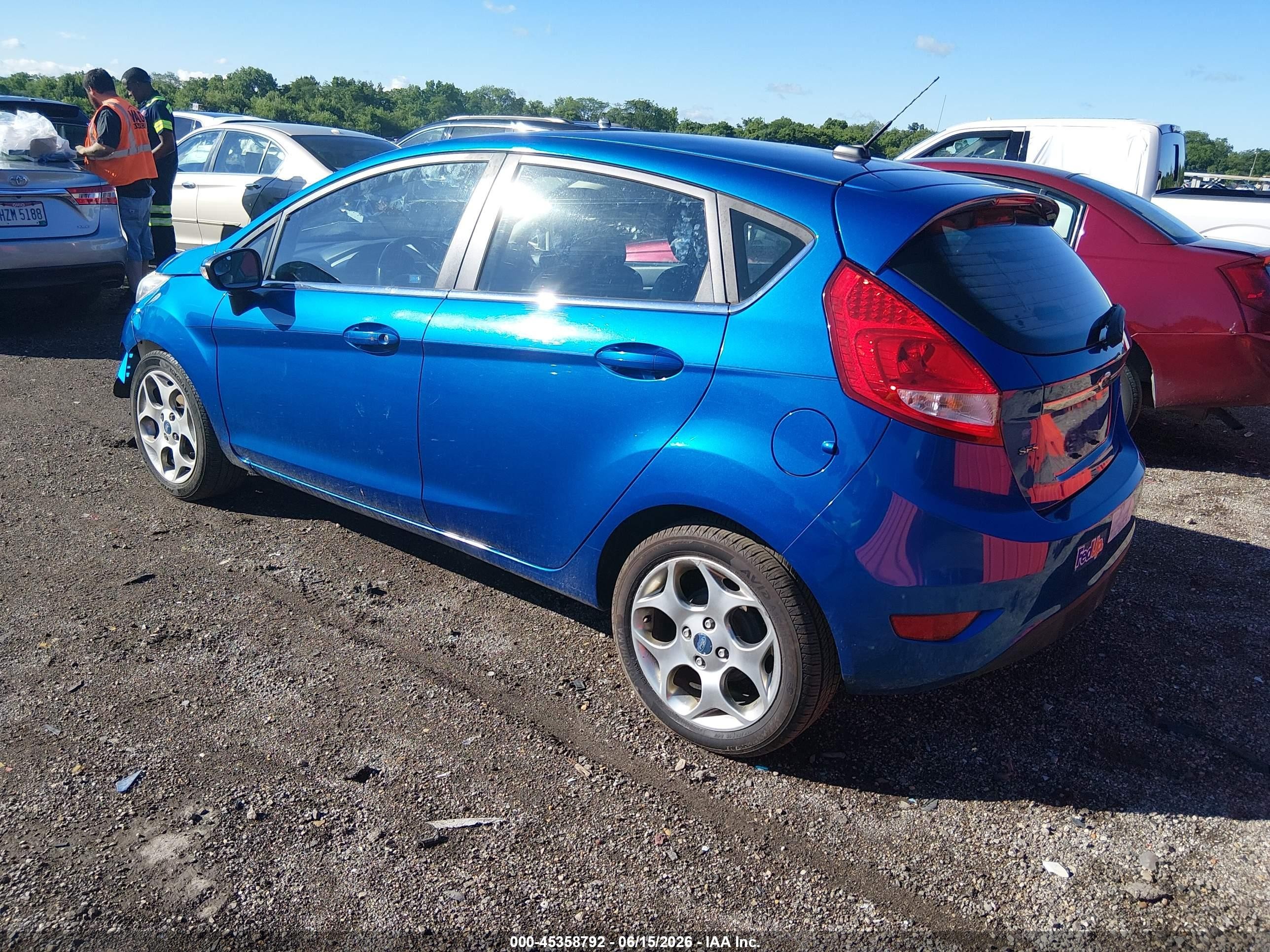 2011 Ford Fiesta Ses Blue vin: 3FADP4FJ3BM125763