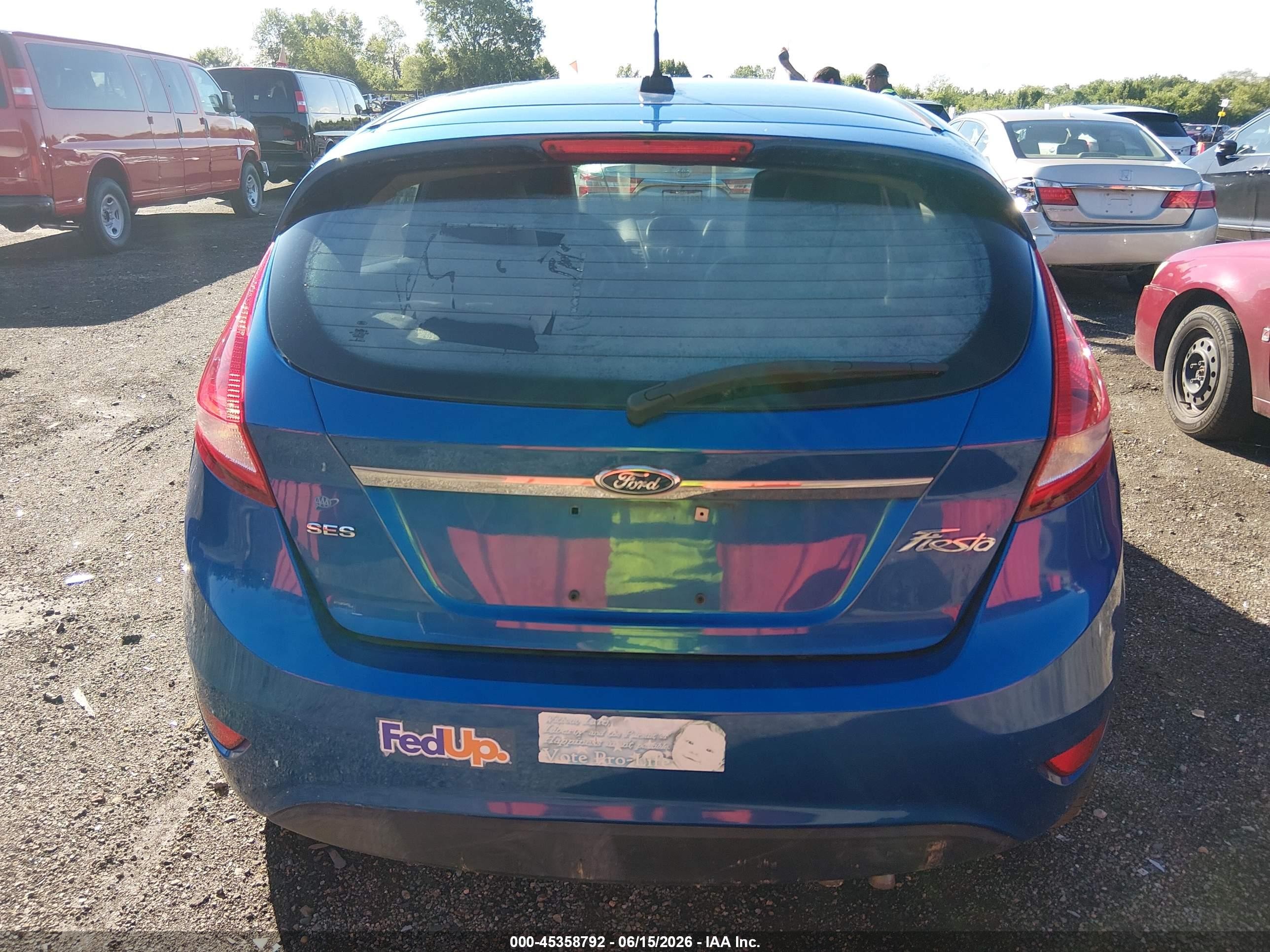 2011 Ford Fiesta Ses Blue vin: 3FADP4FJ3BM125763