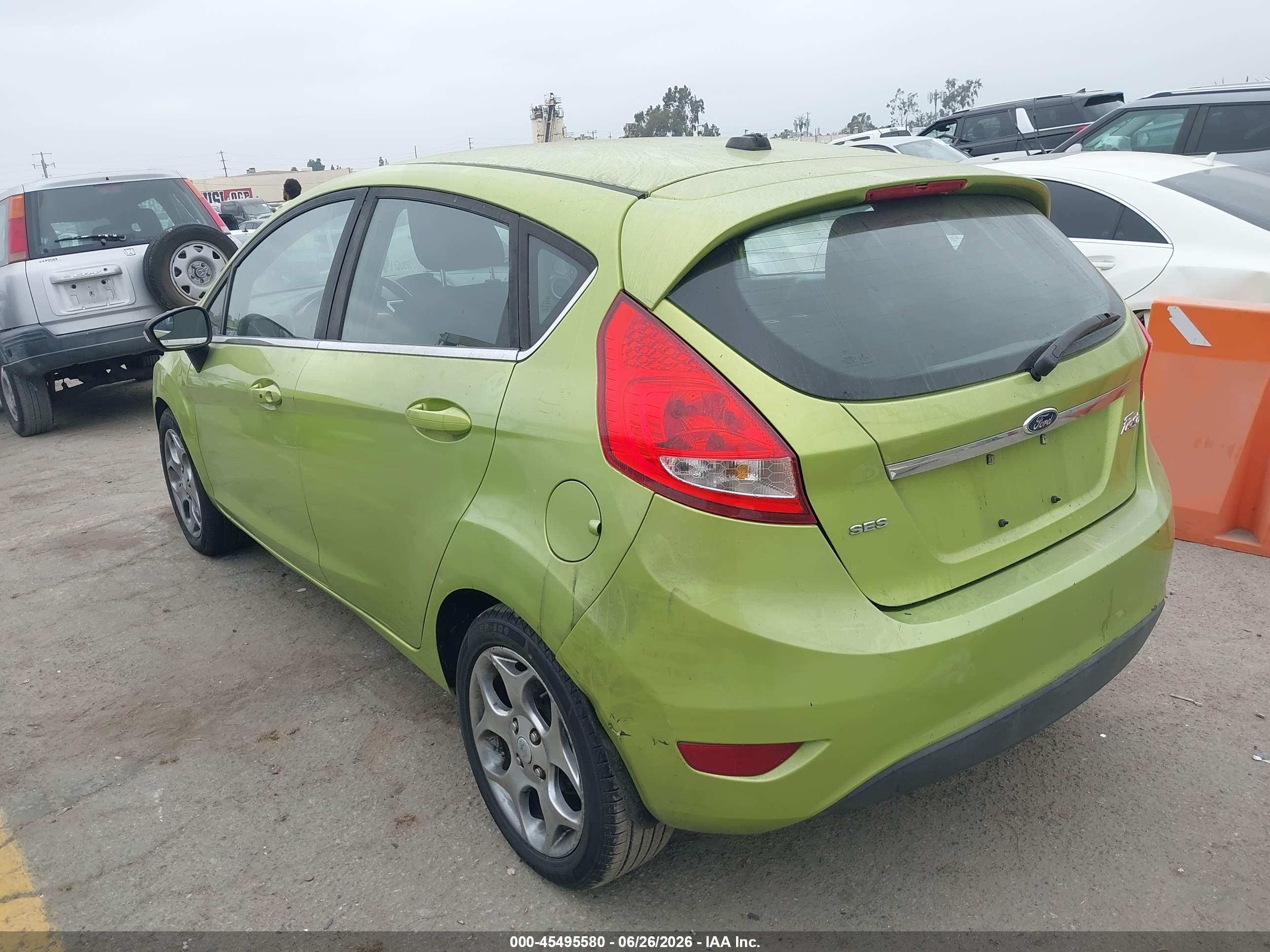 2011 Ford Fiesta Ses Зеленый vin: 3FADP4FJ3BM172758