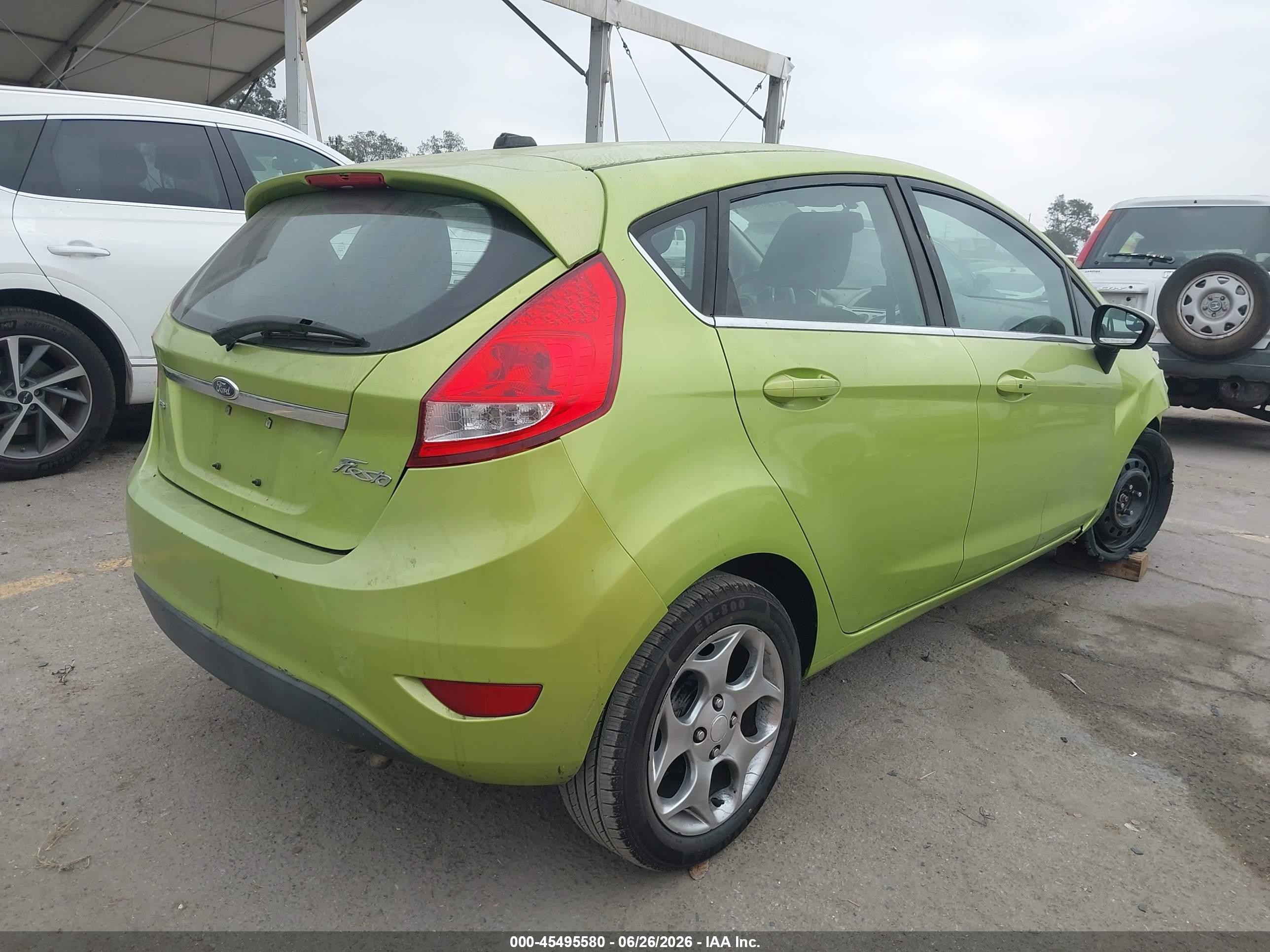 2011 Ford Fiesta Ses Зеленый vin: 3FADP4FJ3BM172758