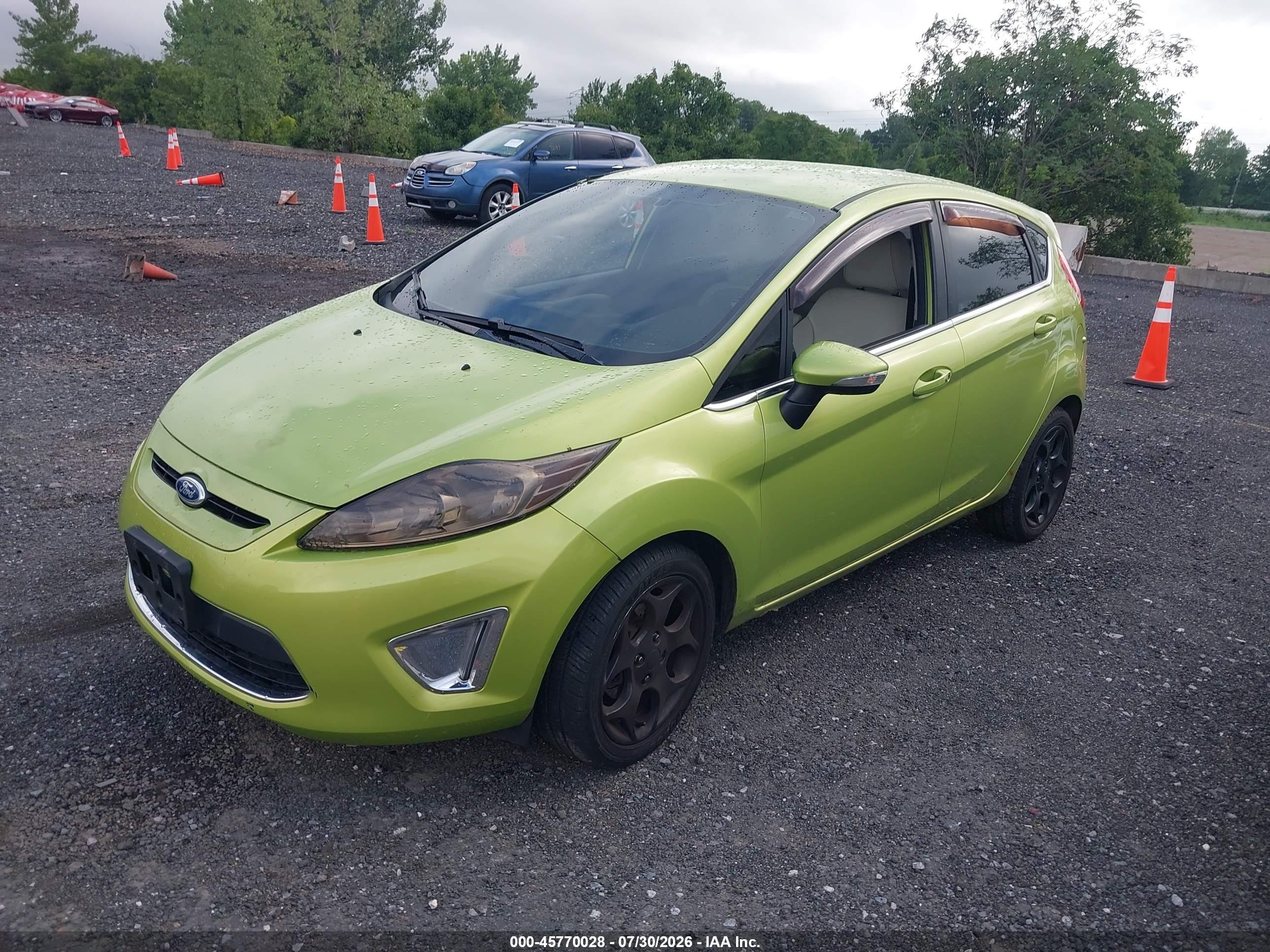 2013 Ford Fiesta Titanium Green vin: 3FADP4FJ3DM173525