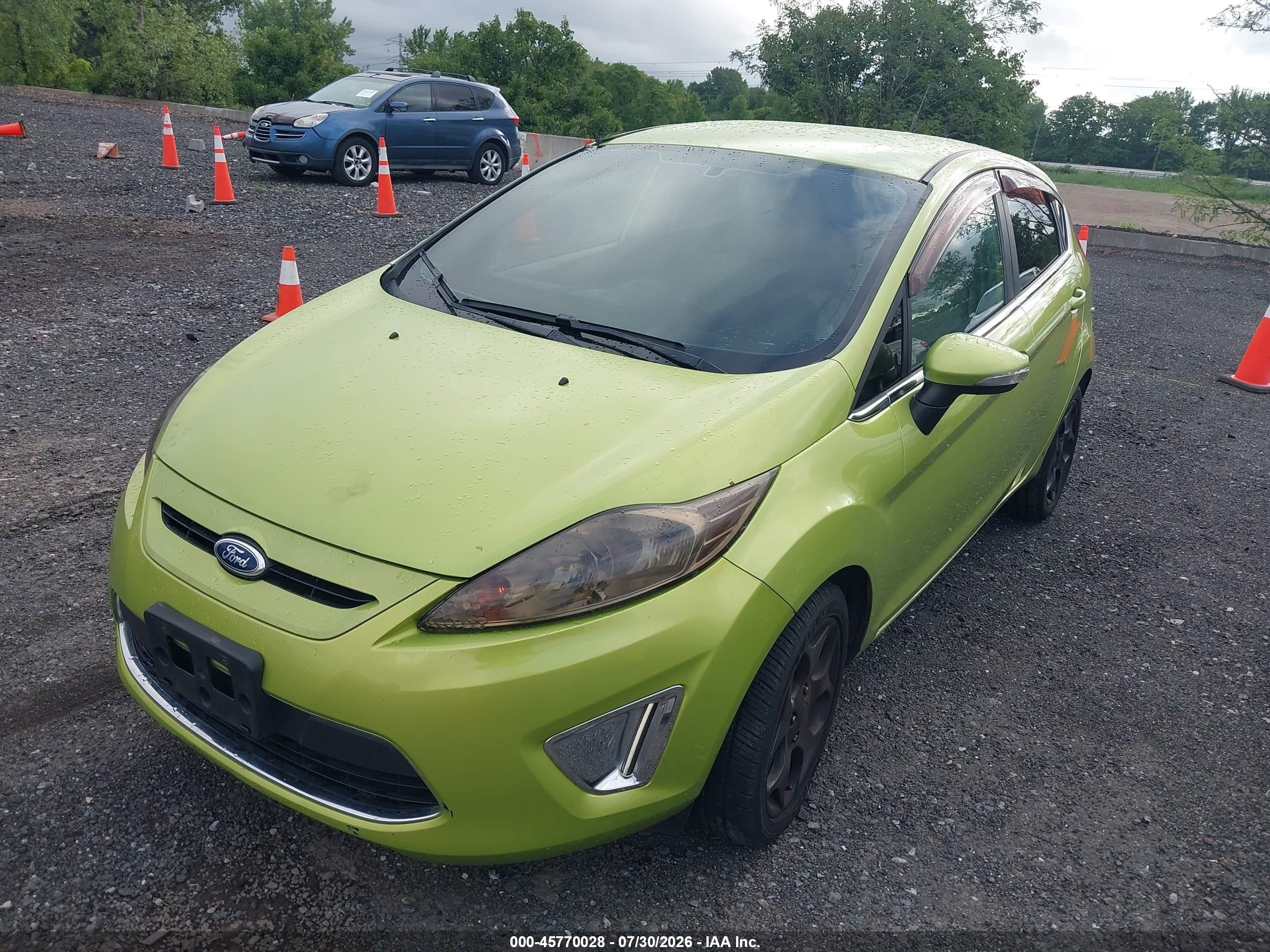 2013 Ford Fiesta Titanium Green vin: 3FADP4FJ3DM173525