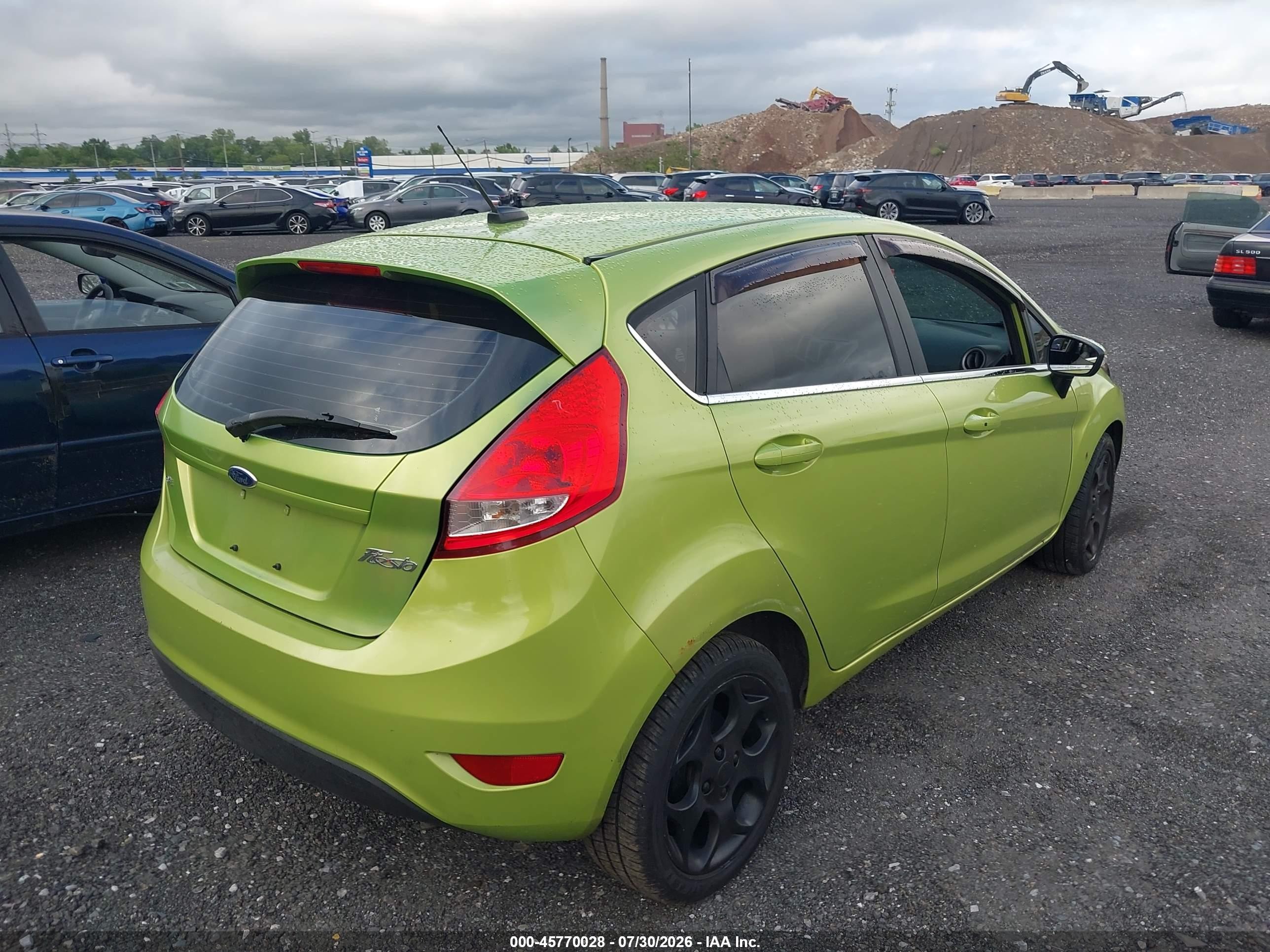 2013 Ford Fiesta Titanium Green vin: 3FADP4FJ3DM173525