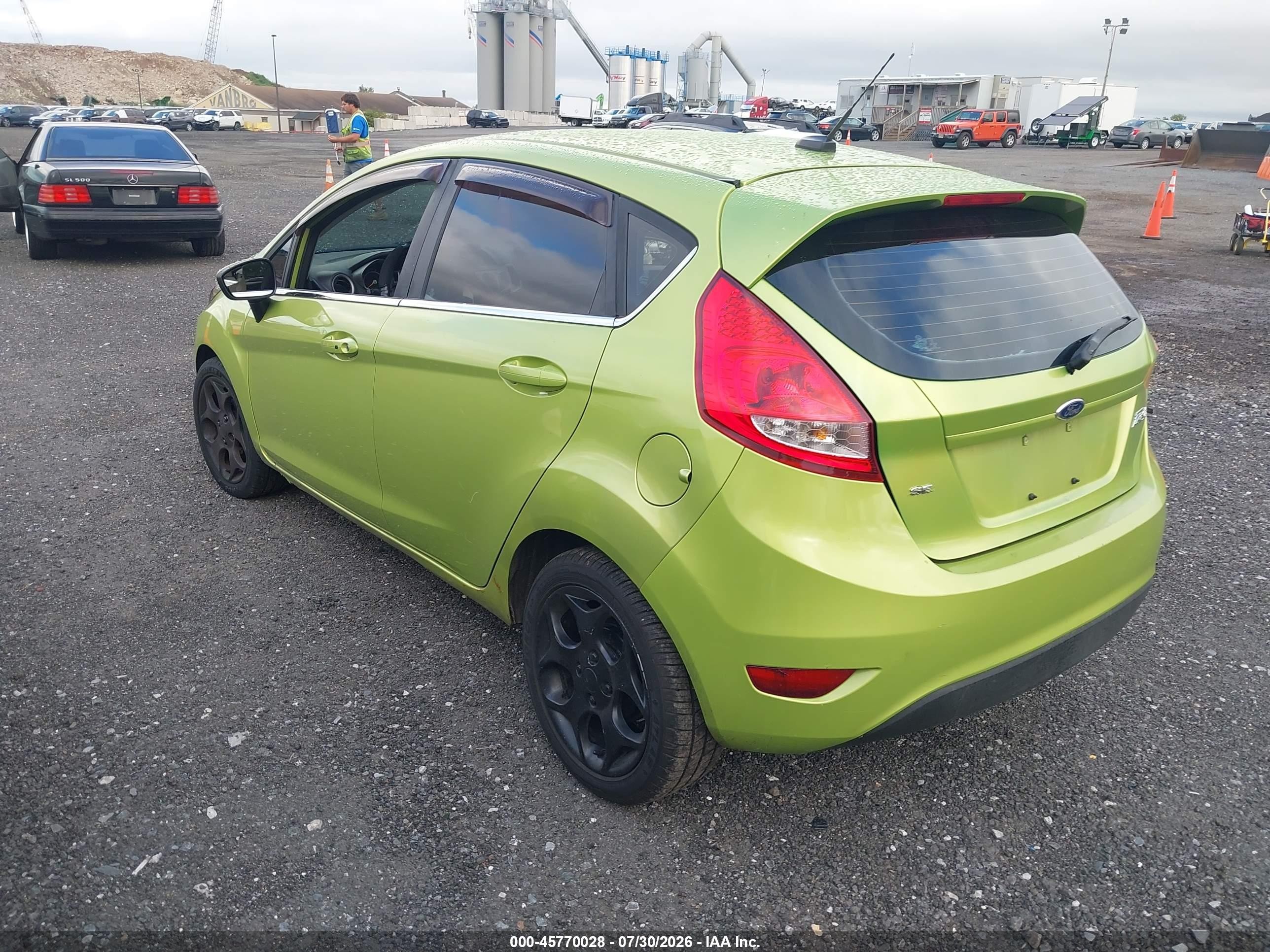 2013 Ford Fiesta Titanium Green vin: 3FADP4FJ3DM173525