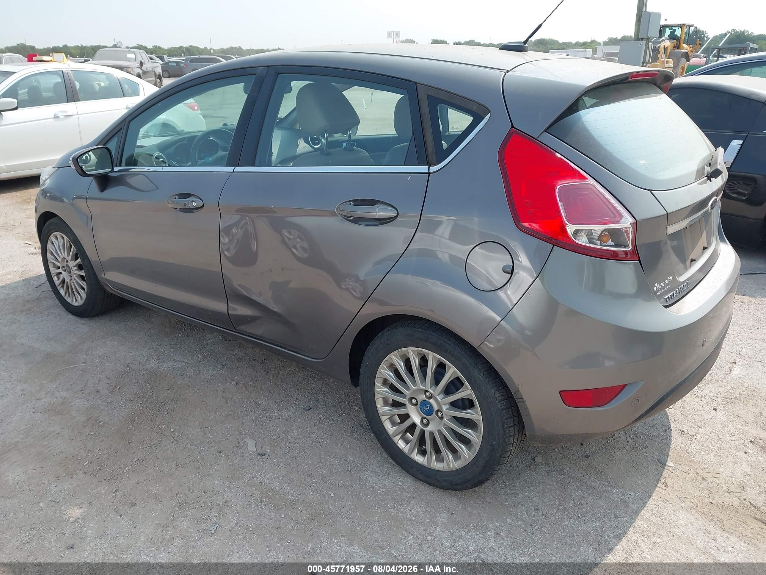 2014 Ford Fiesta Titanium Gray vin: 3FADP4FJ3EM176961