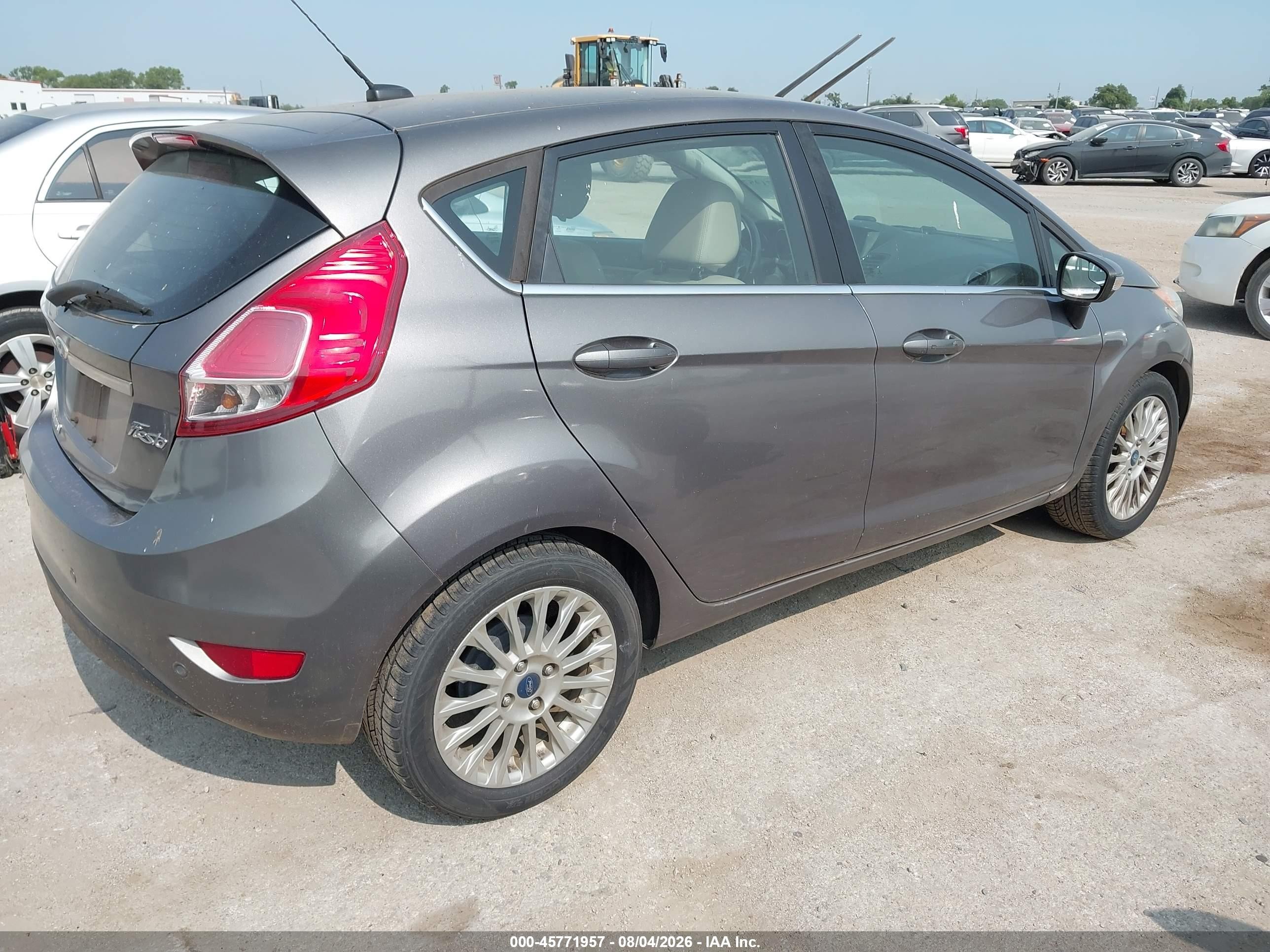 2014 Ford Fiesta Titanium Gray vin: 3FADP4FJ3EM176961