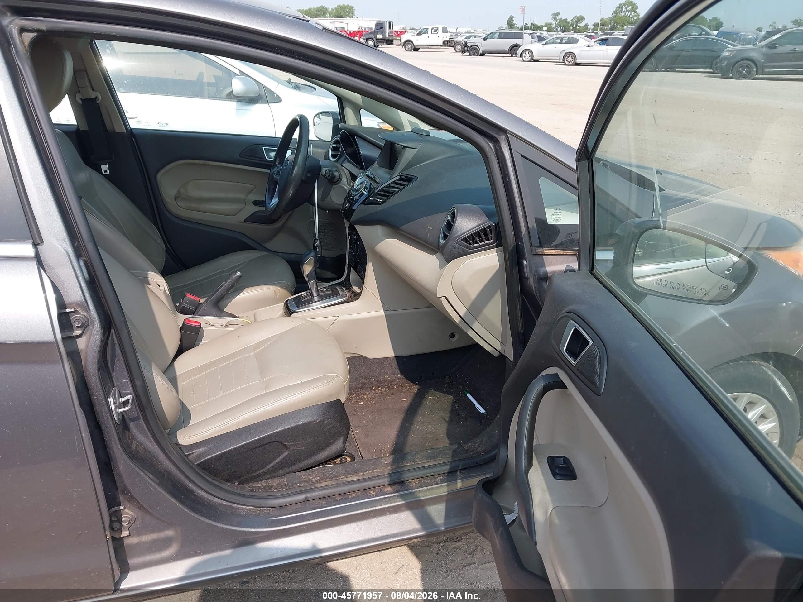 2014 Ford Fiesta Titanium Gray vin: 3FADP4FJ3EM176961