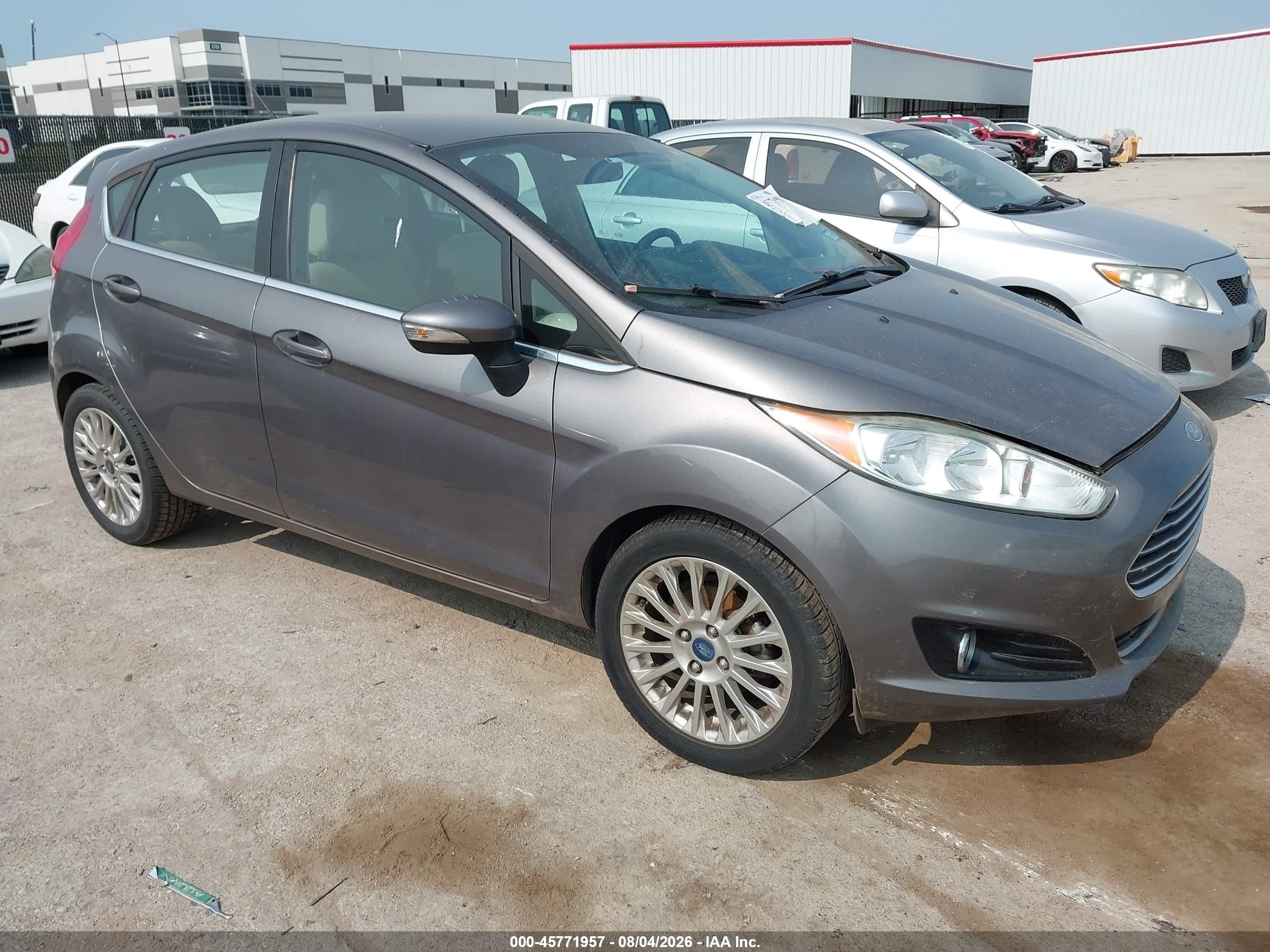 2014 Ford Fiesta Titanium Gray vin: 3FADP4FJ3EM176961