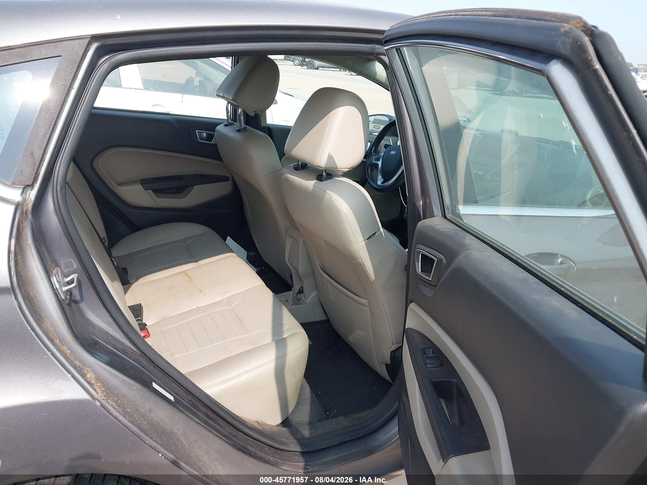 2014 Ford Fiesta Titanium Gray vin: 3FADP4FJ3EM176961