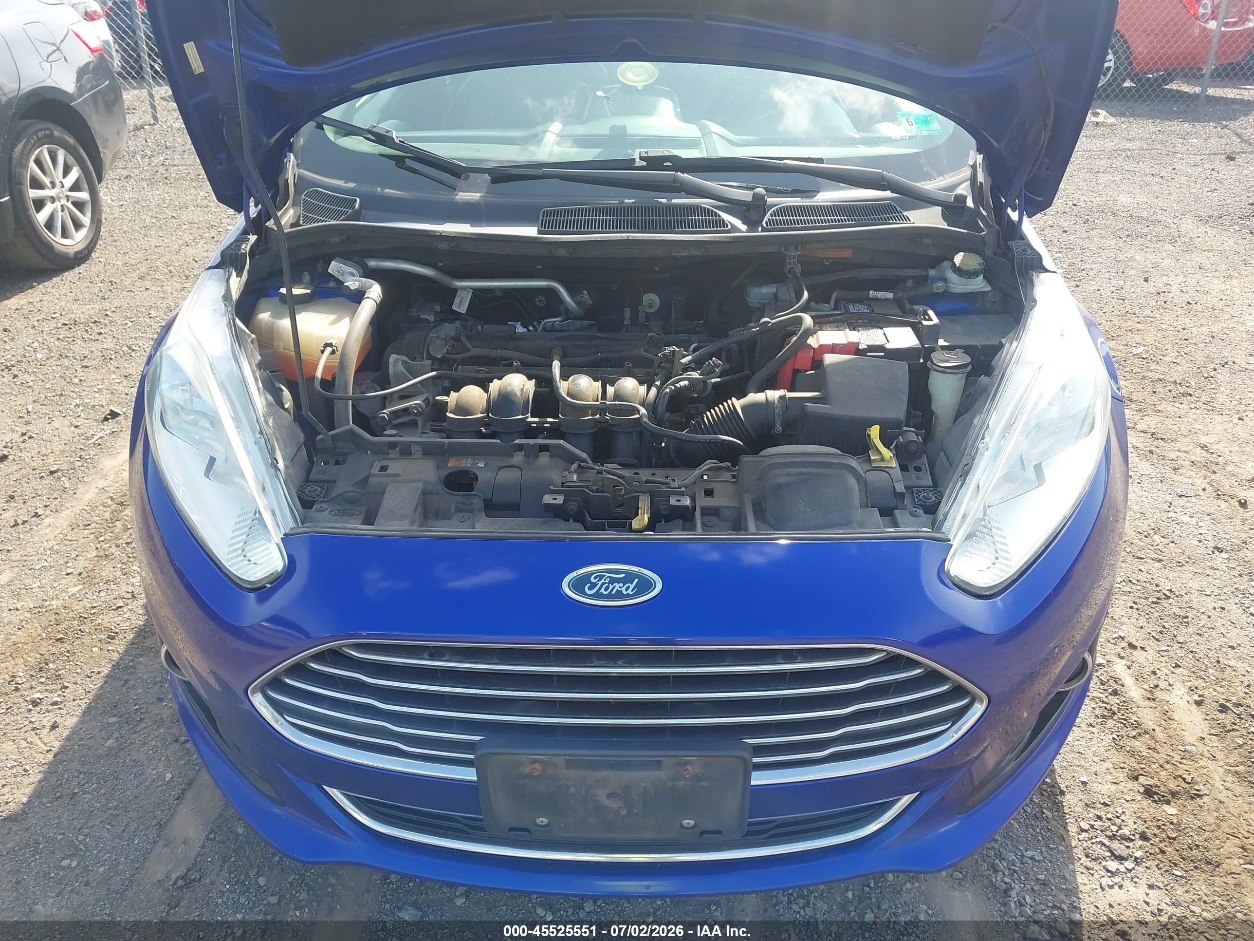 2014 Ford Fiesta Titanium Blue vin: 3FADP4FJ3EM219940