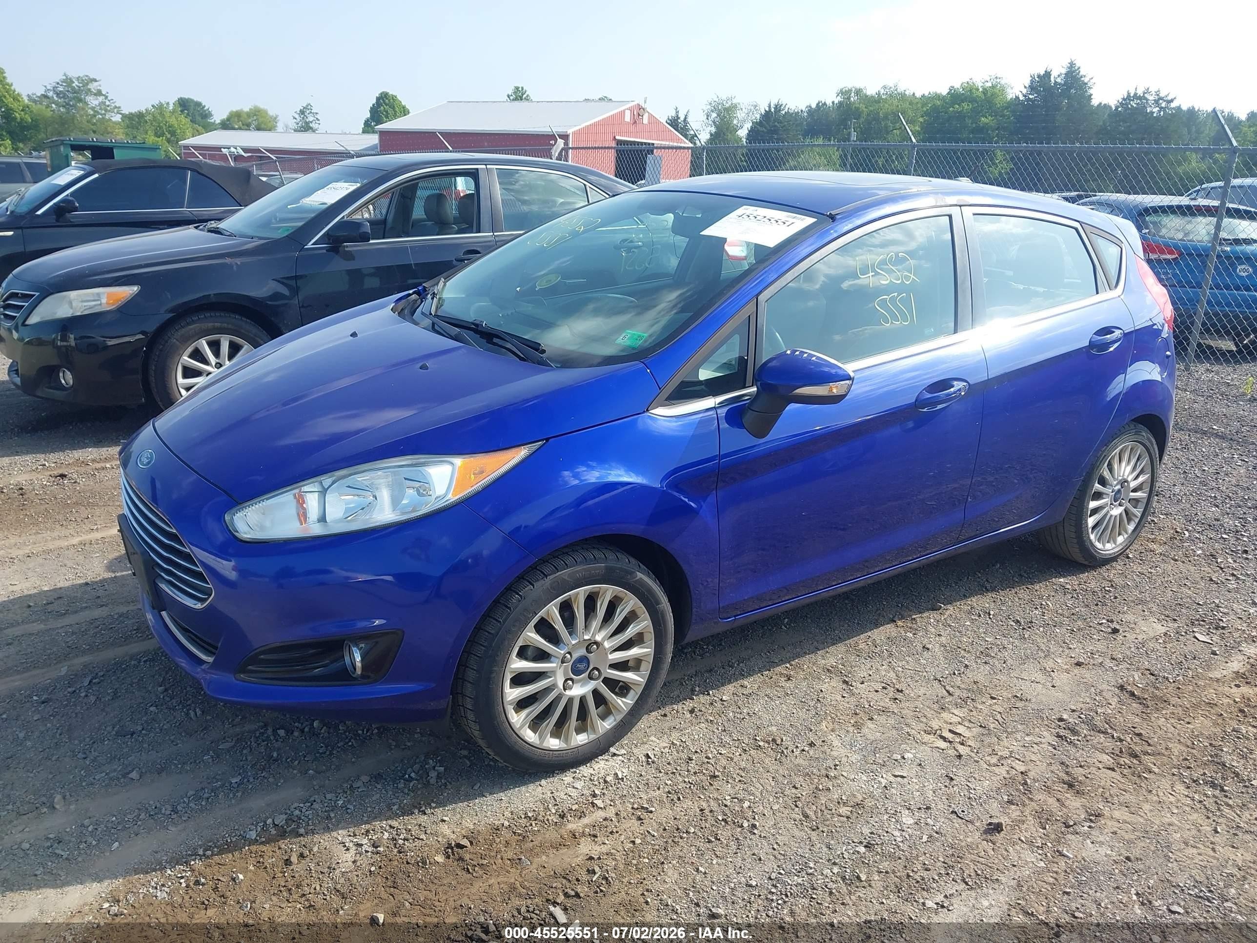 2014 Ford Fiesta Titanium Blue vin: 3FADP4FJ3EM219940