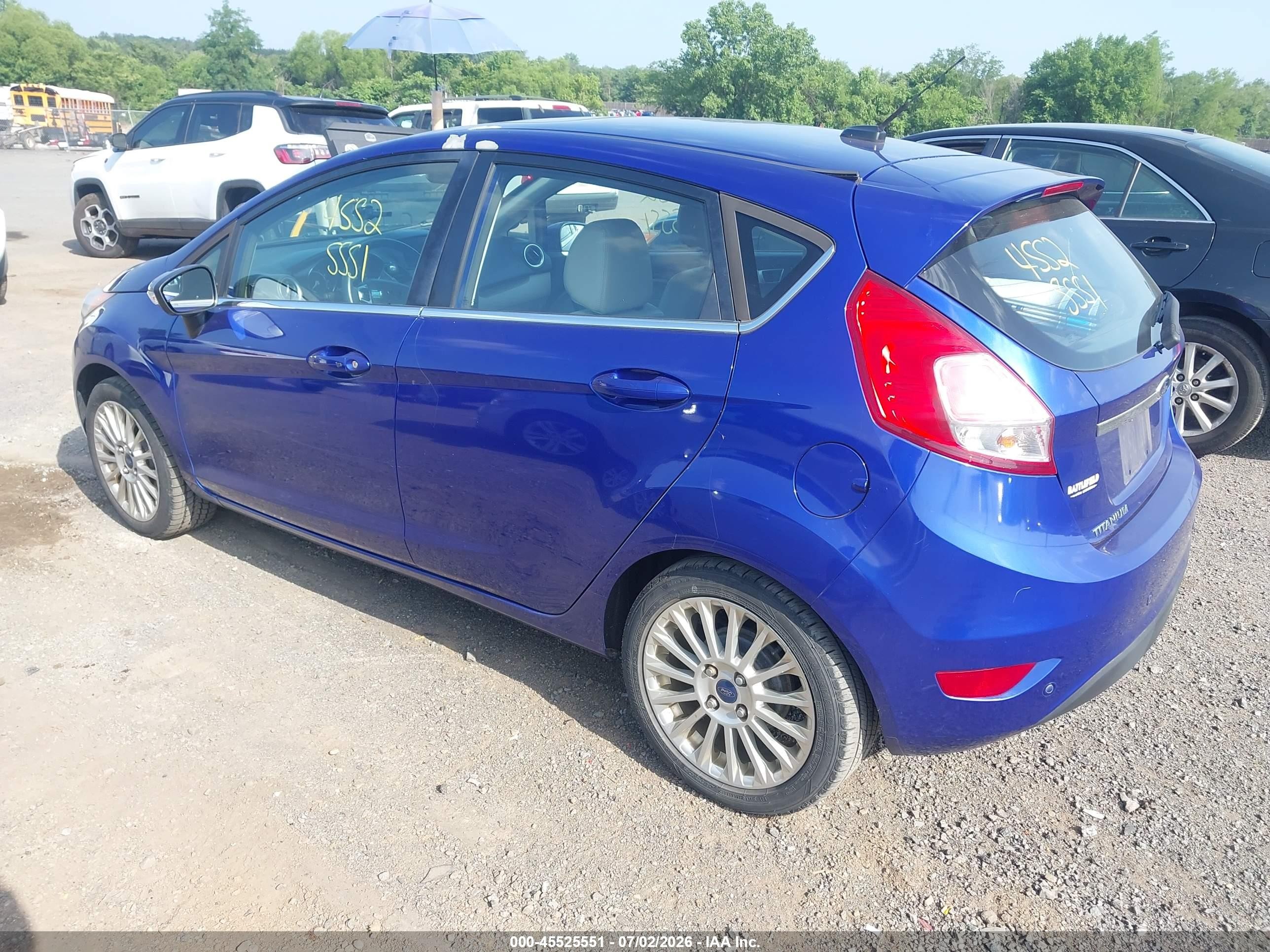 2014 Ford Fiesta Titanium Blue vin: 3FADP4FJ3EM219940