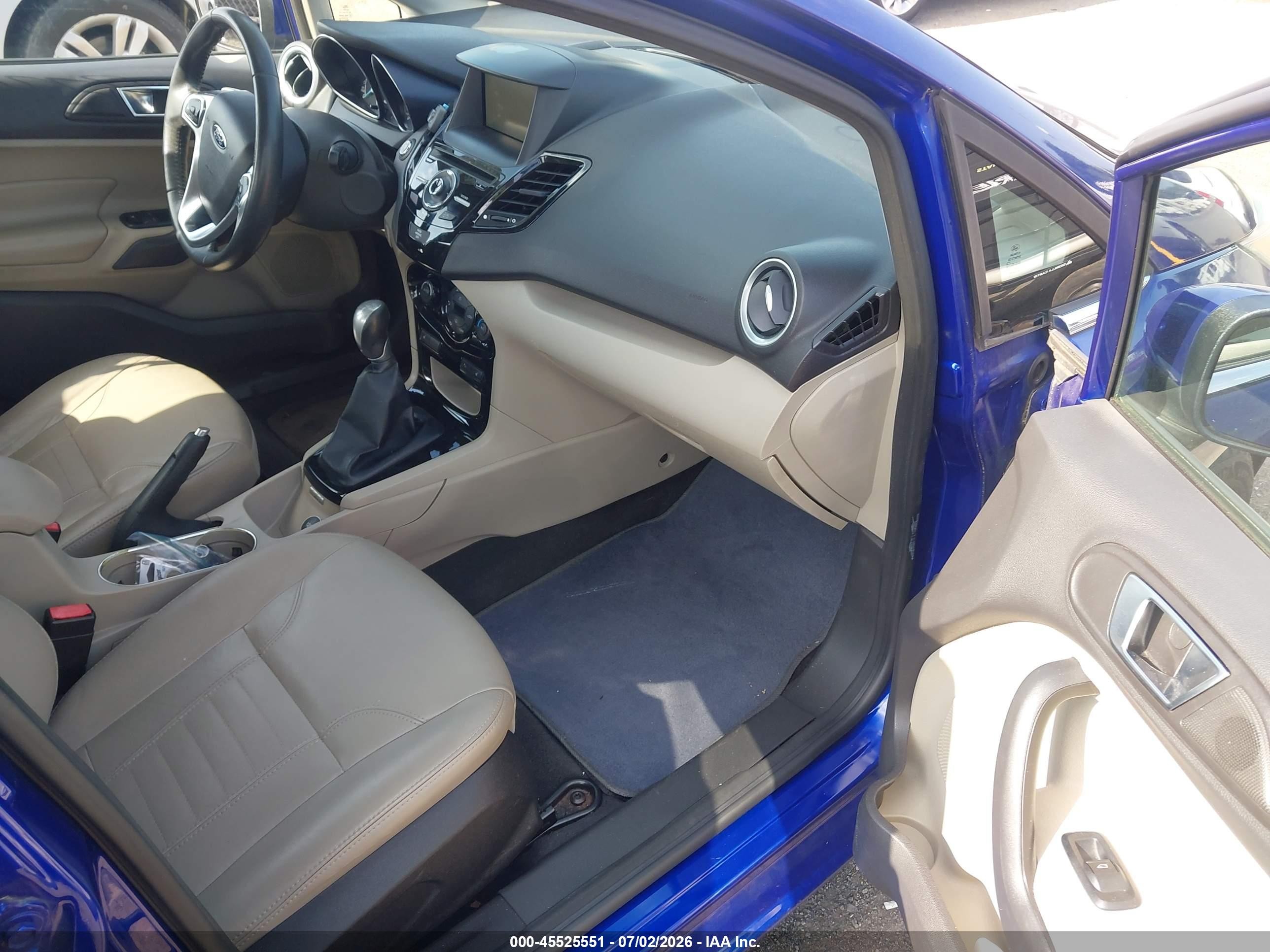 2014 Ford Fiesta Titanium Blue vin: 3FADP4FJ3EM219940