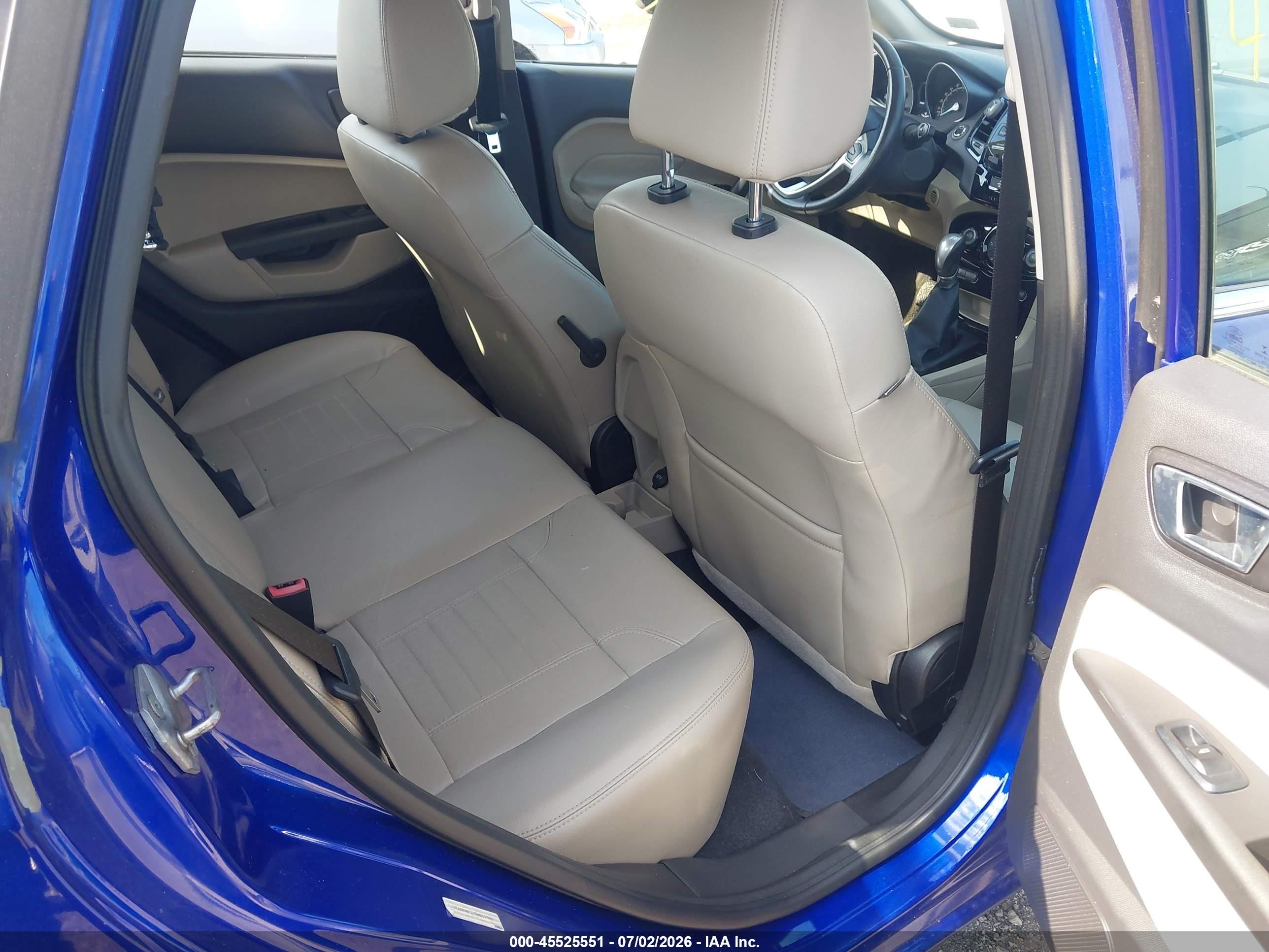 2014 Ford Fiesta Titanium Blue vin: 3FADP4FJ3EM219940