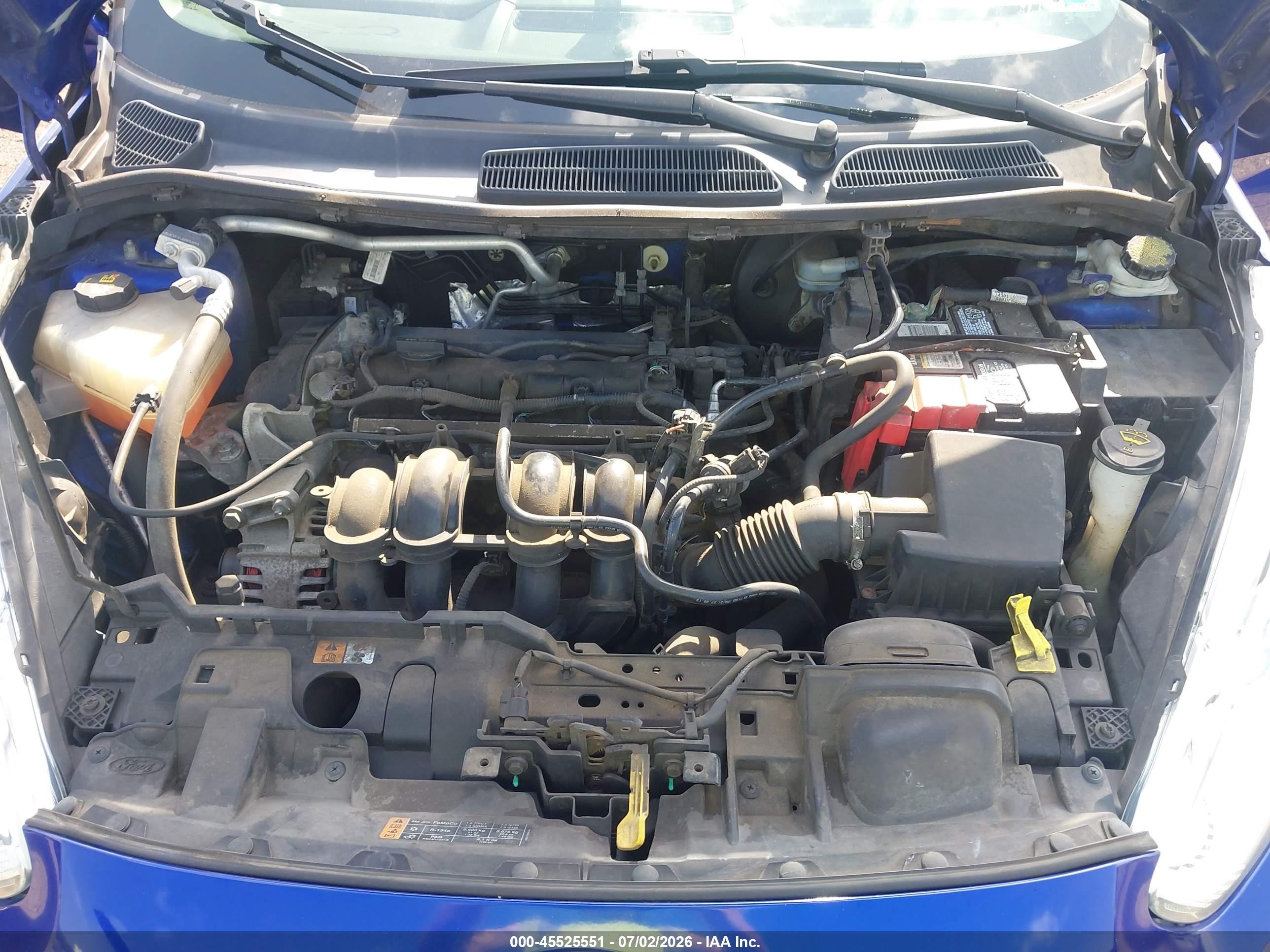2014 Ford Fiesta Titanium Blue vin: 3FADP4FJ3EM219940