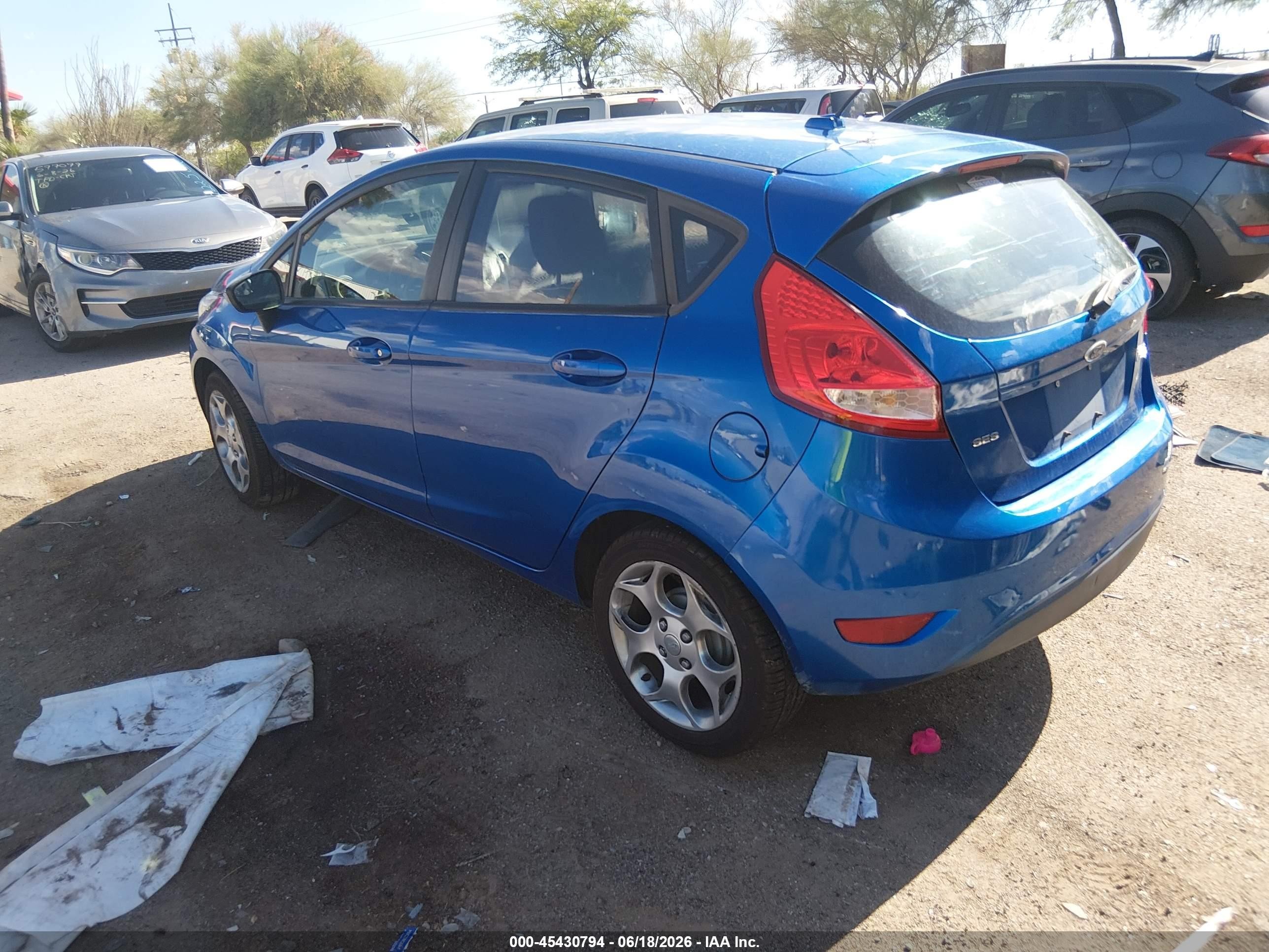 2011 Ford Fiesta Ses Blue vin: 3FADP4FJ4BM167875