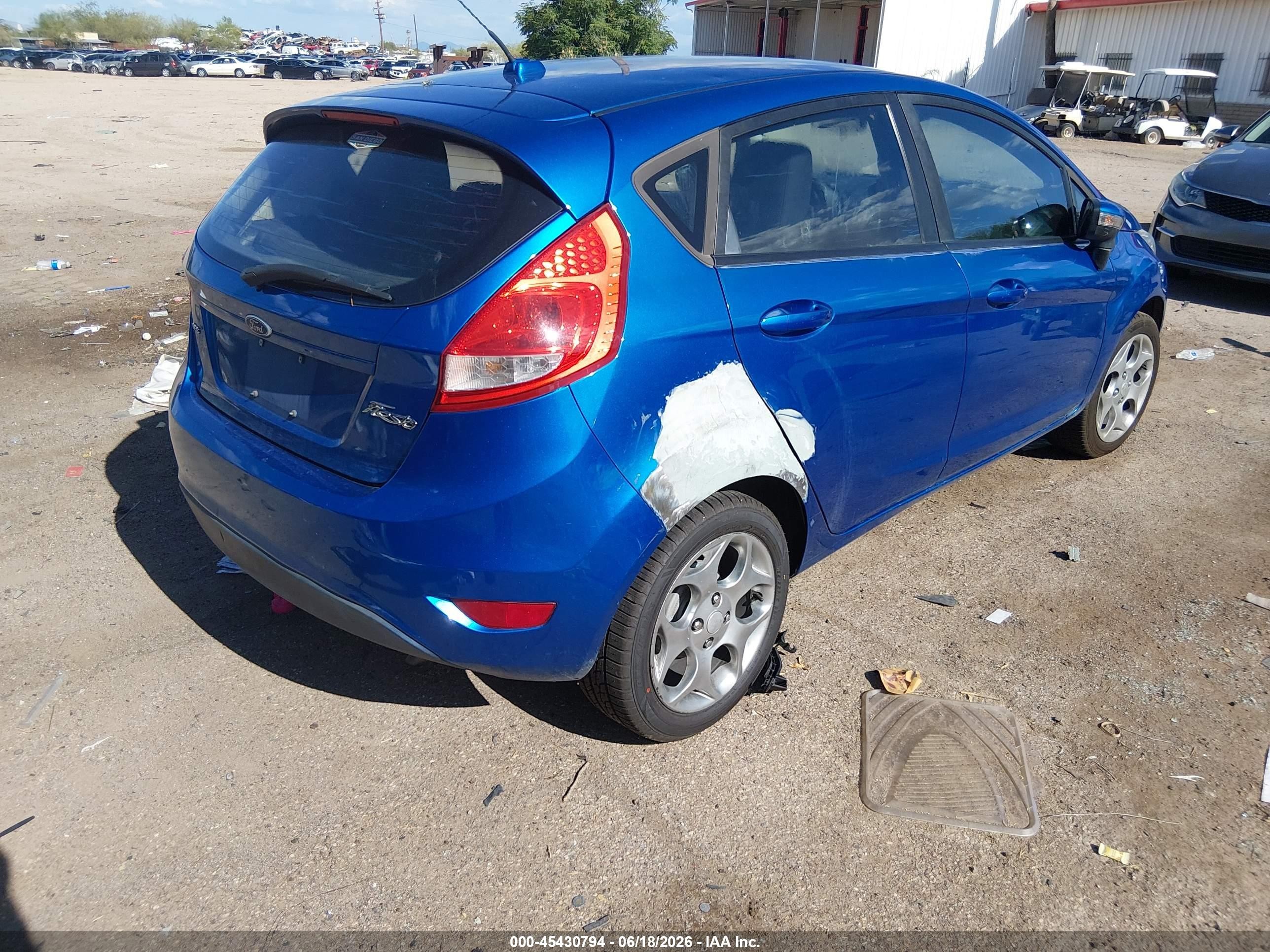2011 Ford Fiesta Ses Blue vin: 3FADP4FJ4BM167875