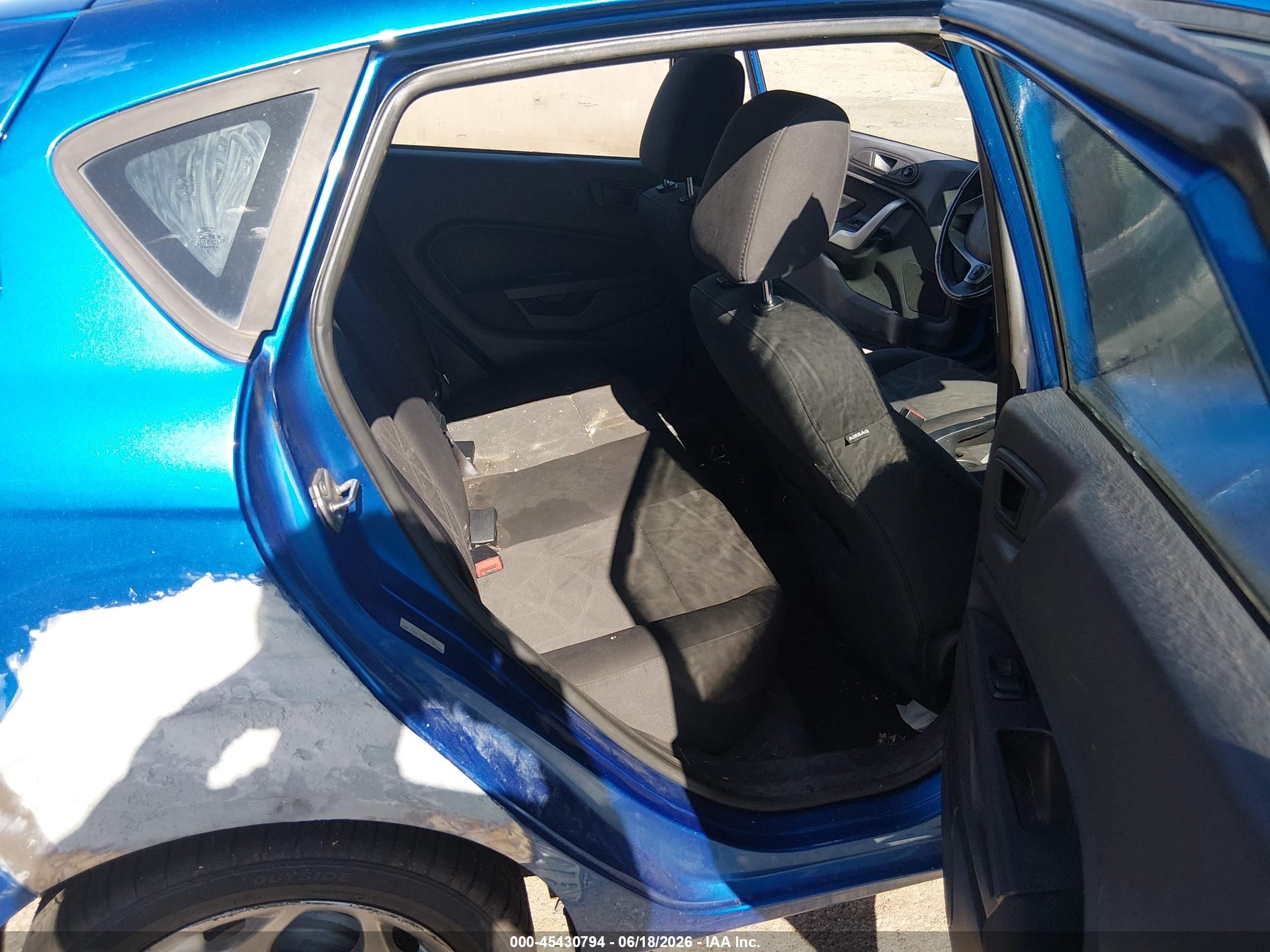 2011 Ford Fiesta Ses Blue vin: 3FADP4FJ4BM167875