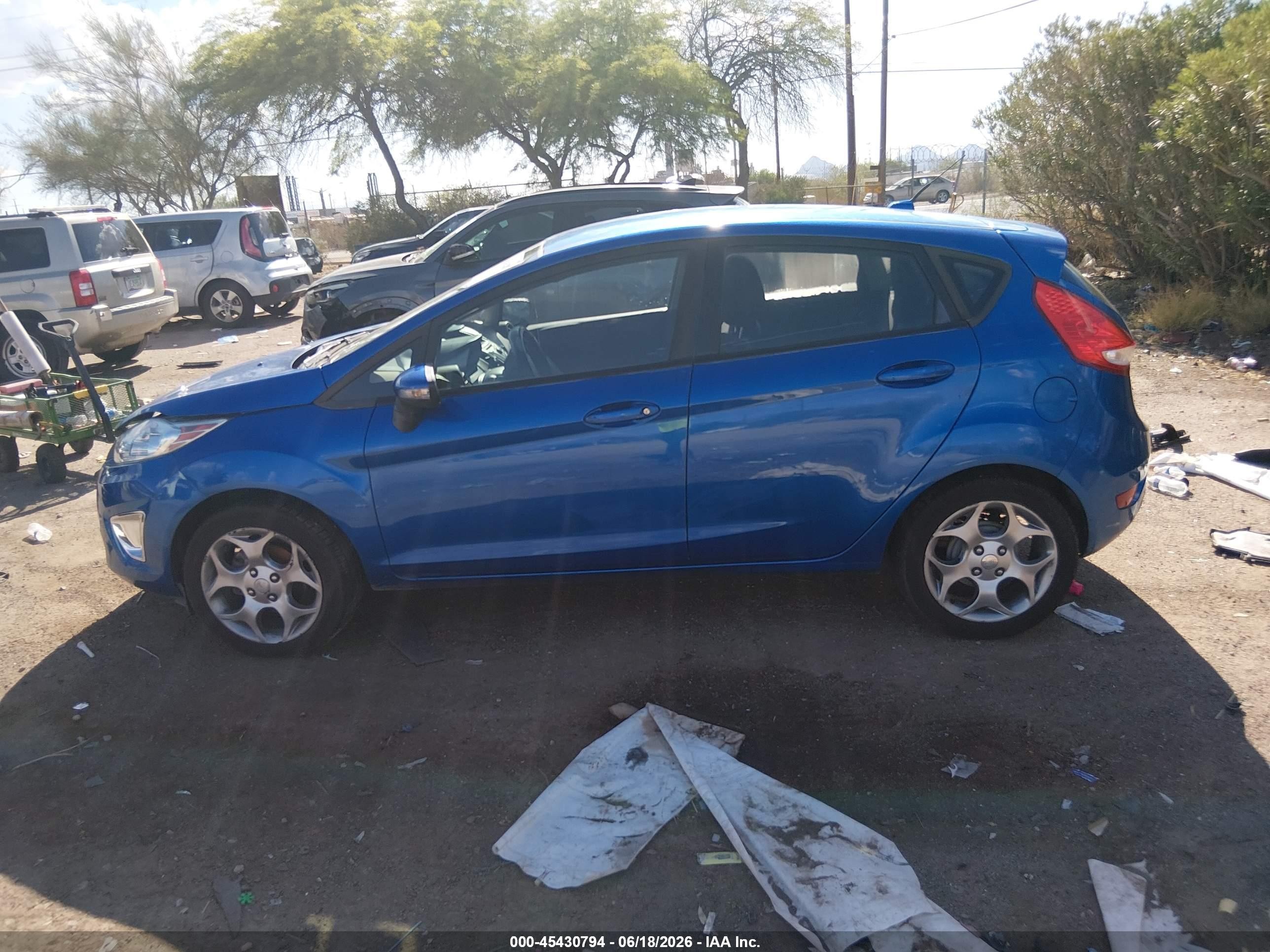 2011 Ford Fiesta Ses Blue vin: 3FADP4FJ4BM167875