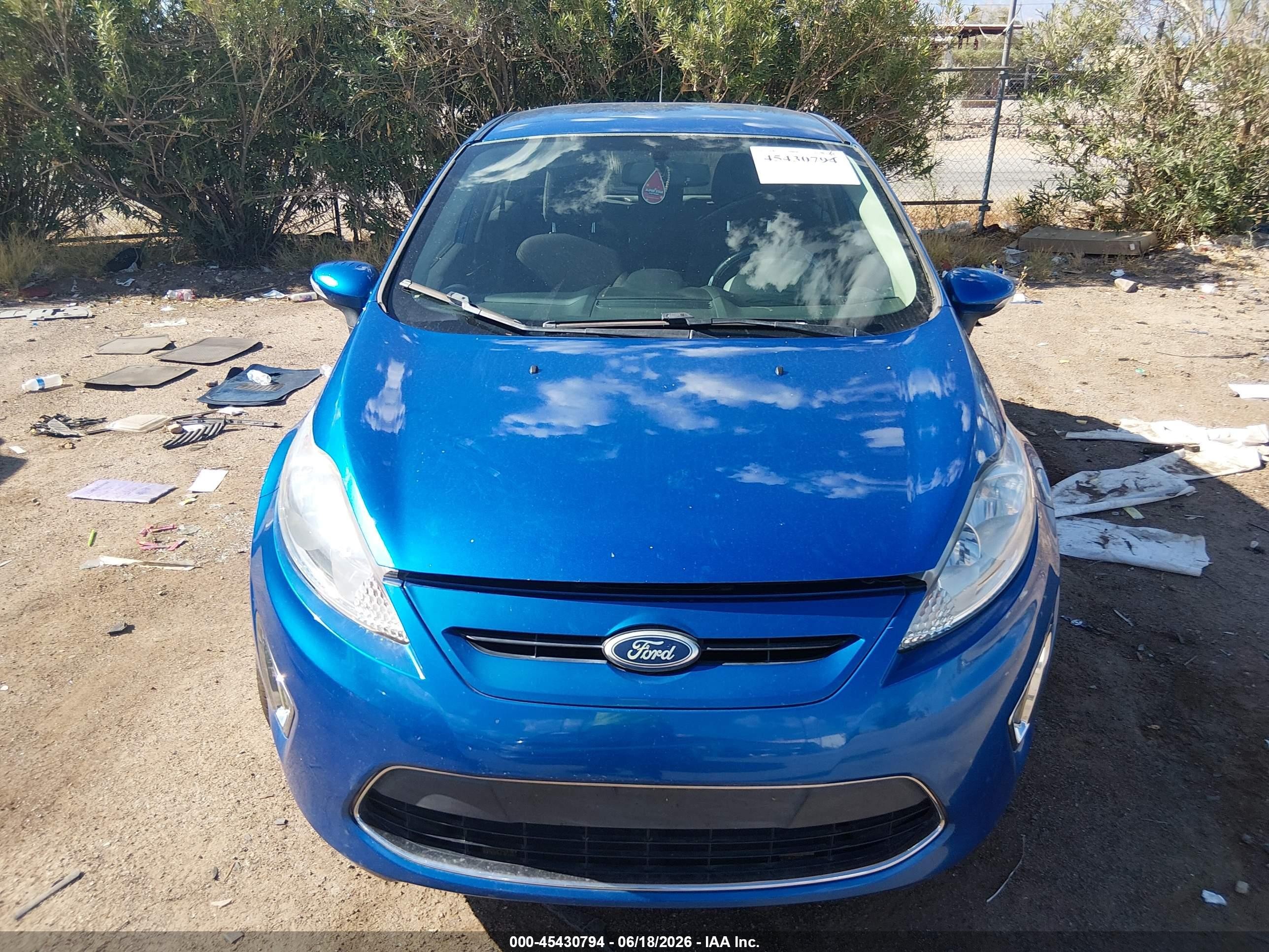 2011 Ford Fiesta Ses Blue vin: 3FADP4FJ4BM167875