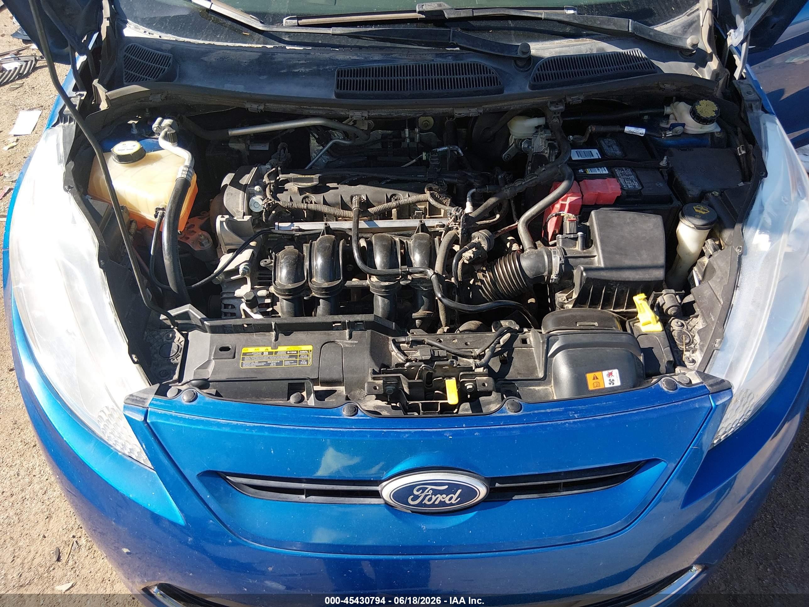 2011 Ford Fiesta Ses Blue vin: 3FADP4FJ4BM167875