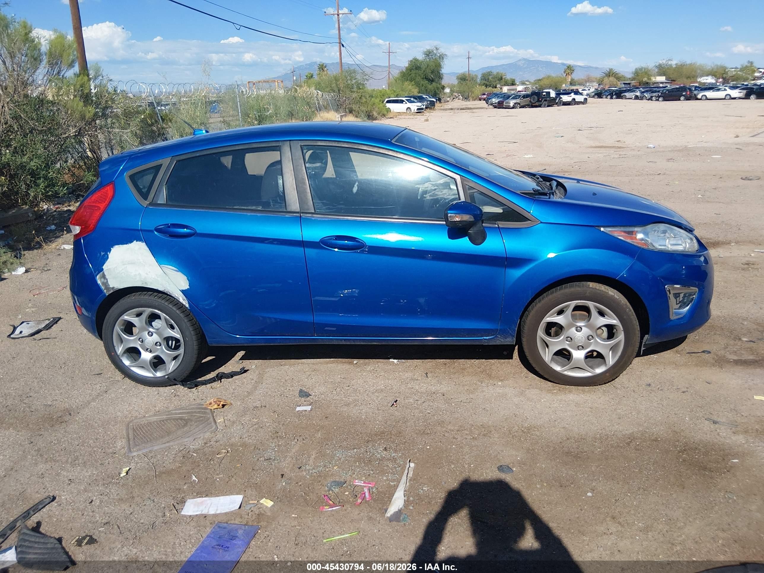 2011 Ford Fiesta Ses Blue vin: 3FADP4FJ4BM167875