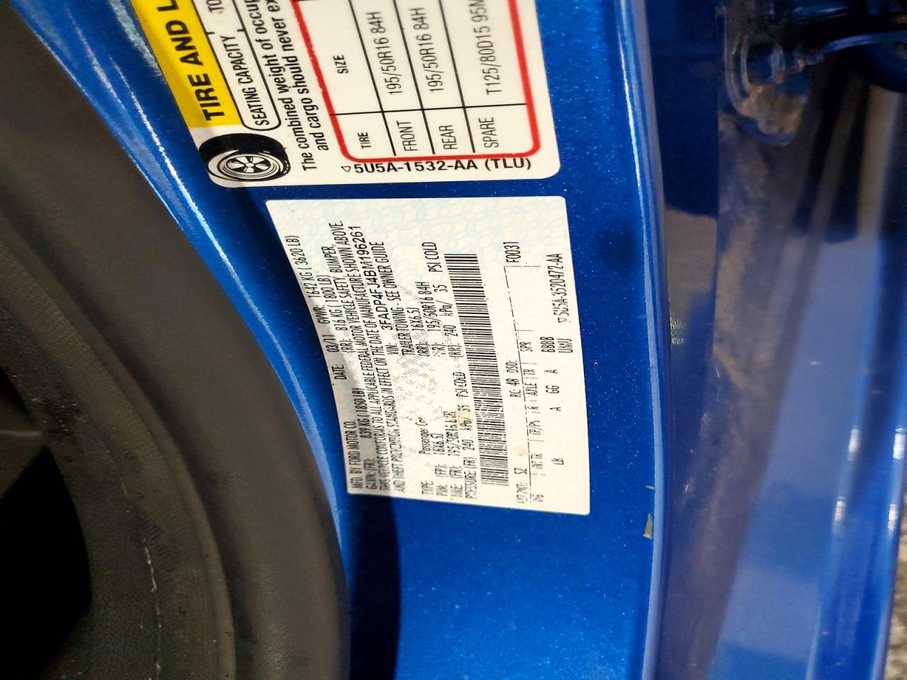 2011 Ford Fiesta Ses Blue vin: 3FADP4FJ4BM196261