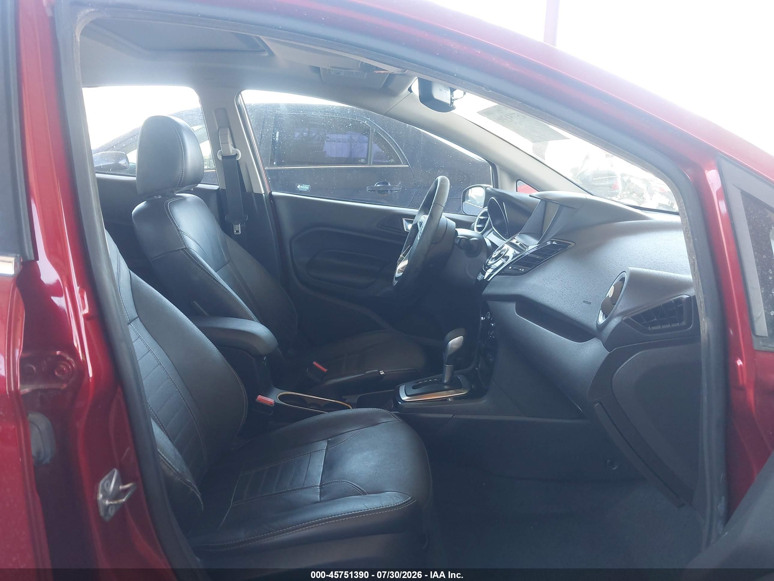 2014 Ford Fiesta Titanium Red vin: 3FADP4FJ4EM228047