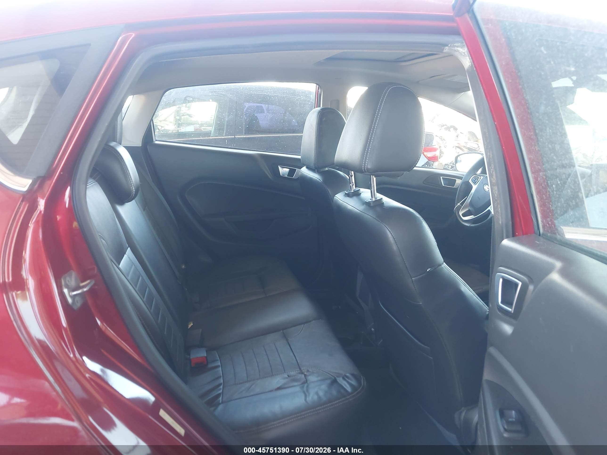 2014 Ford Fiesta Titanium Red vin: 3FADP4FJ4EM228047