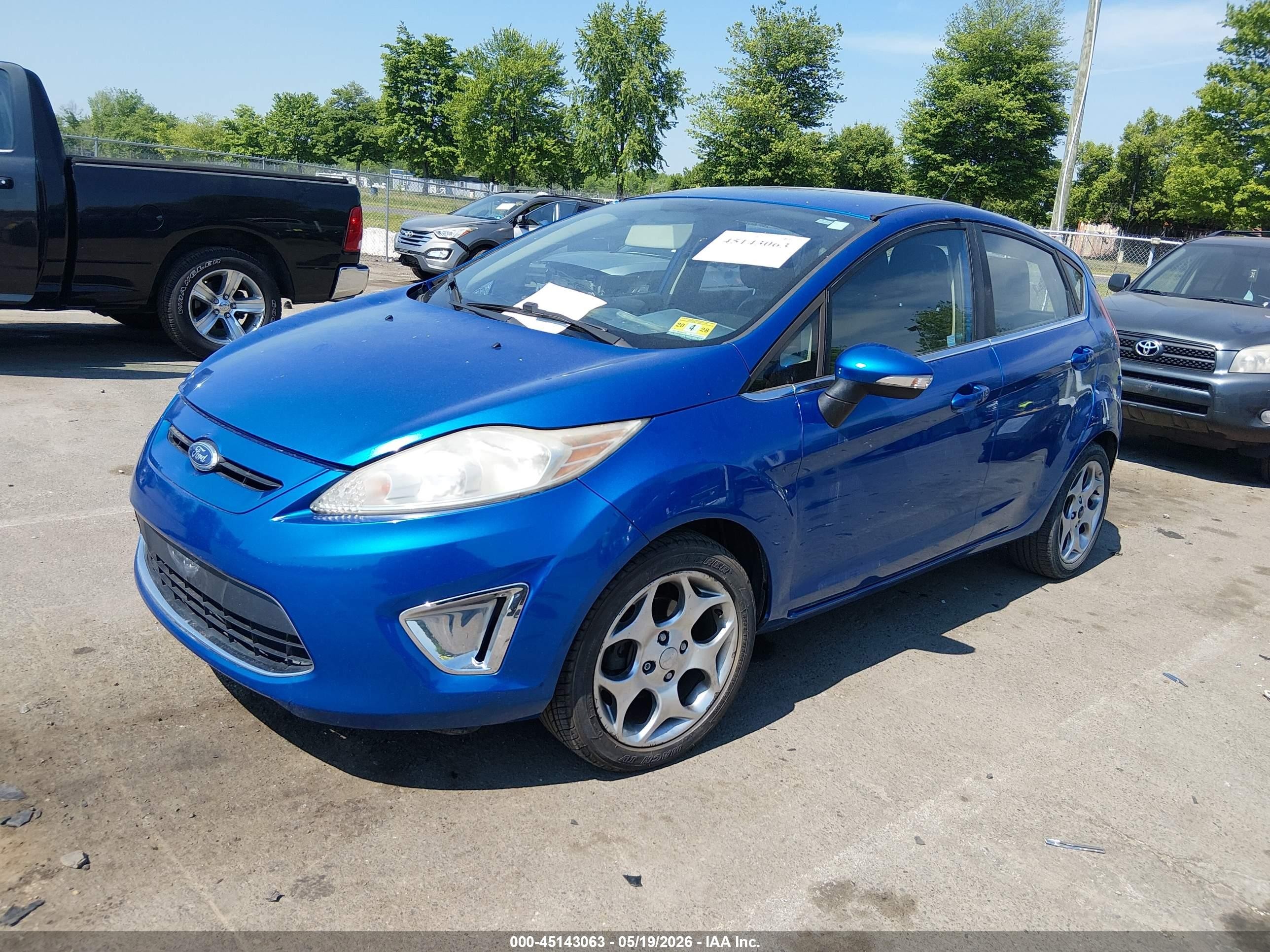 2011 Ford Fiesta Ses Blue vin: 3FADP4FJ5BM115459