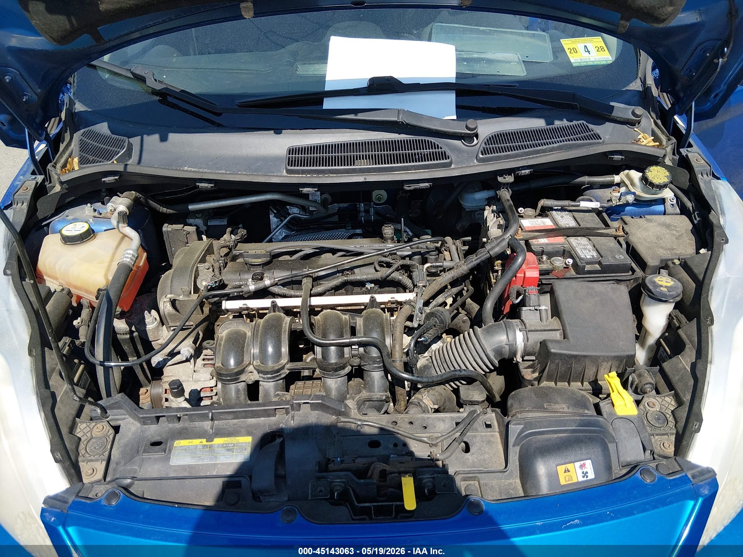 2011 Ford Fiesta Ses Blue vin: 3FADP4FJ5BM115459