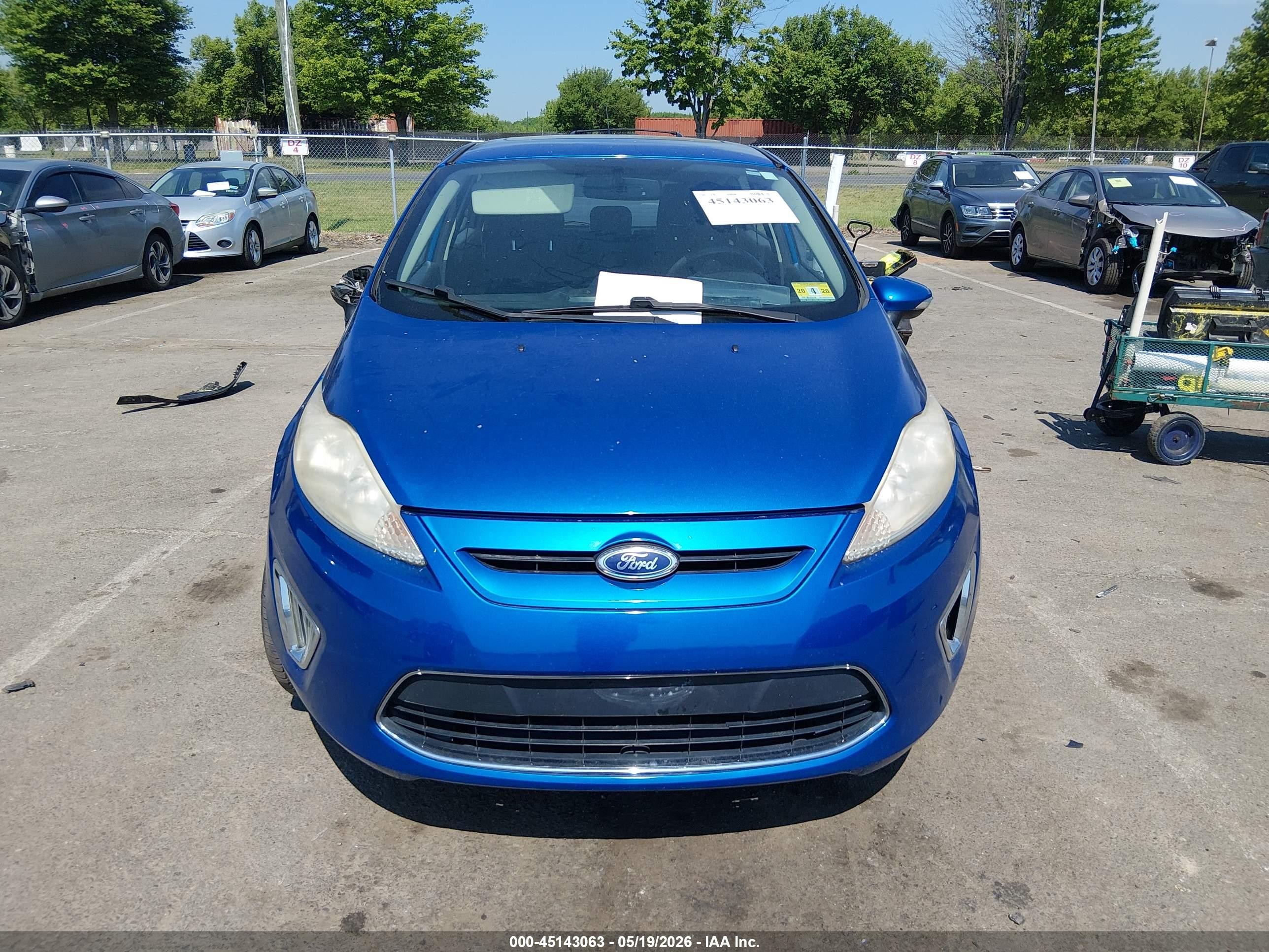 2011 Ford Fiesta Ses Blue vin: 3FADP4FJ5BM115459