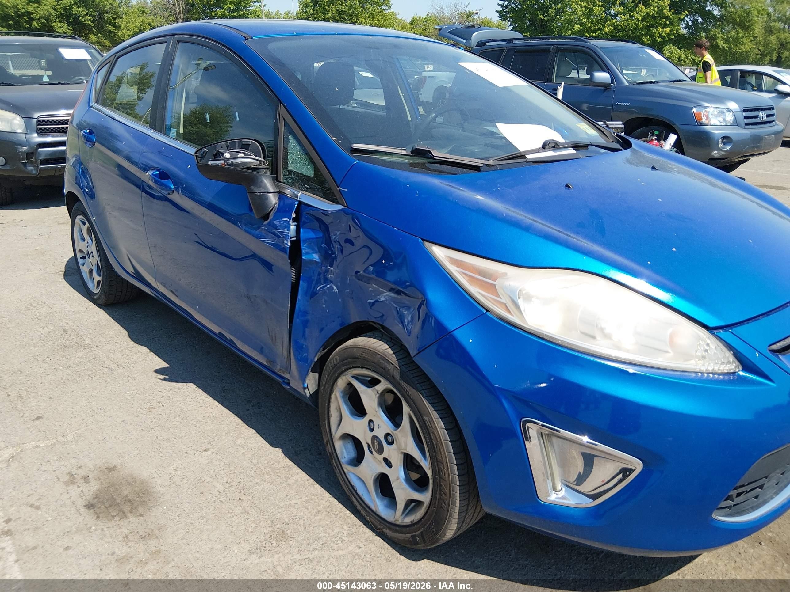 2011 Ford Fiesta Ses Blue vin: 3FADP4FJ5BM115459